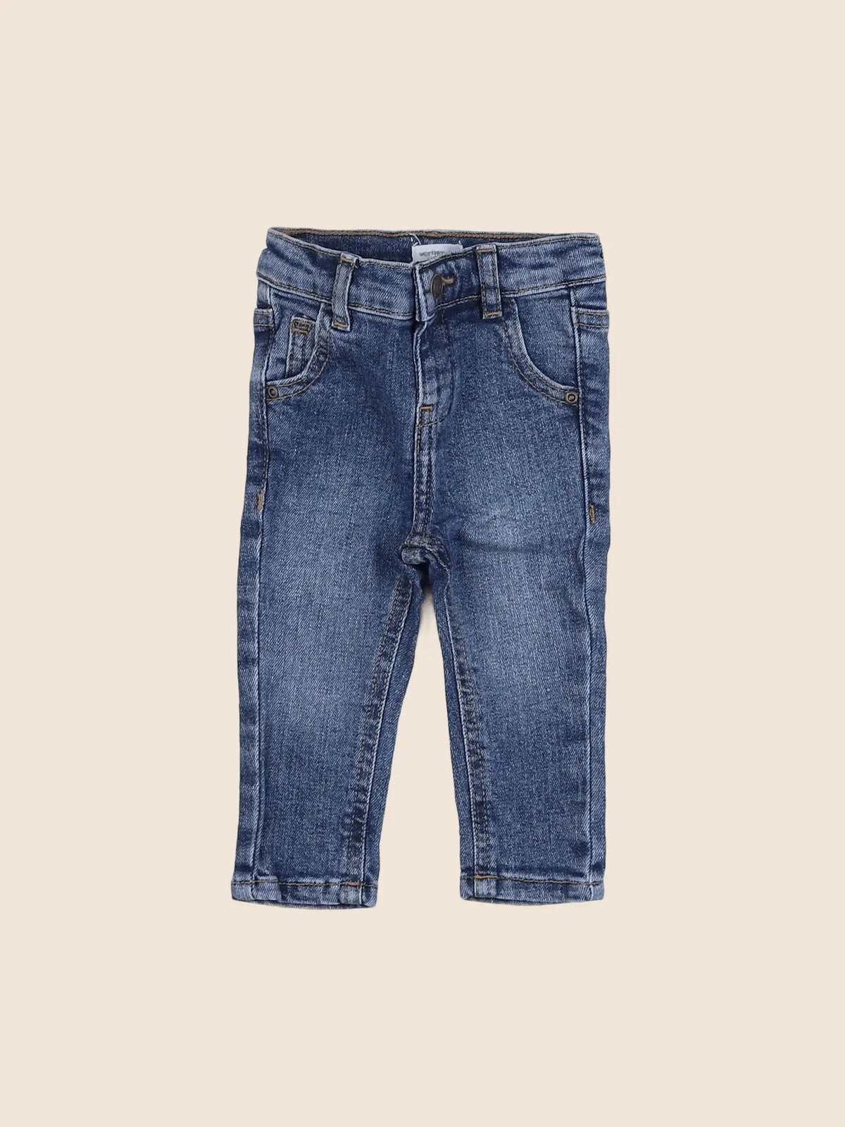 Vertbaudet - jean bleu - 3 mois
