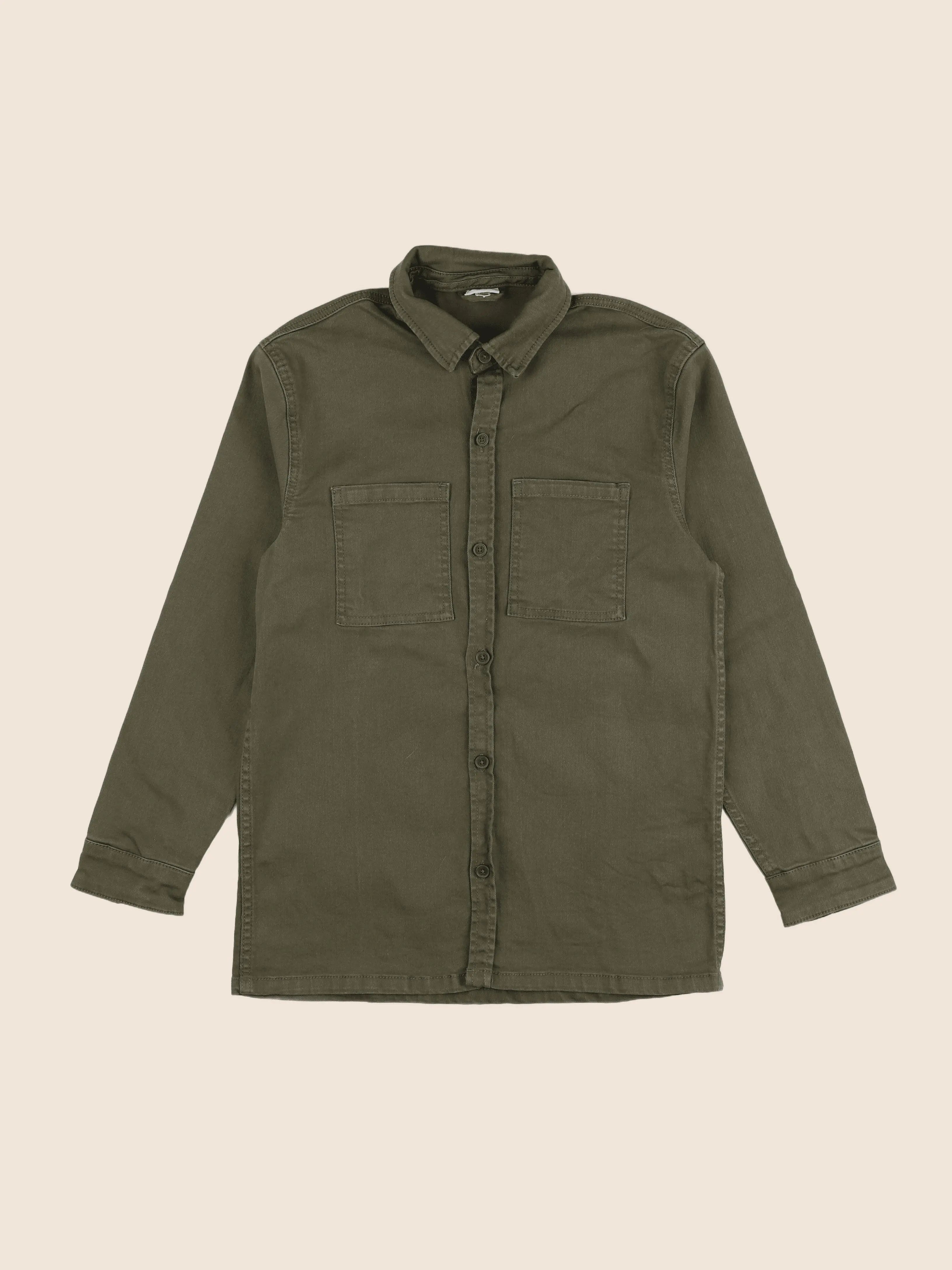 Vertbaudet - chemise imprimé au dos vert - 14 ans