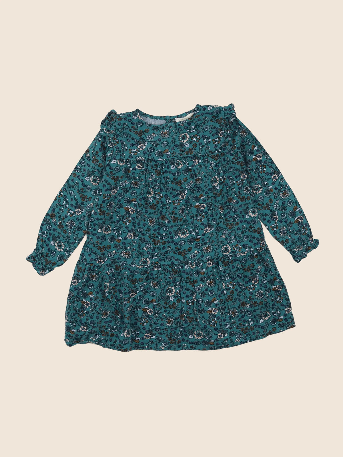 Vertbaudet - robe vert - 3 ans