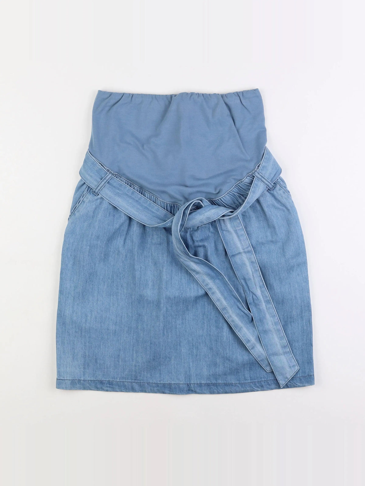 Vertbaudet - jupe grossesse bleu - 34