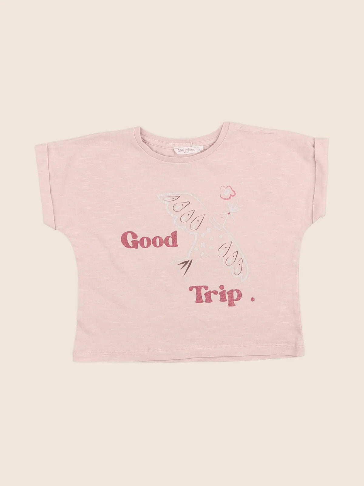 Eden & Victor - tee-shirt rose - 2 ans