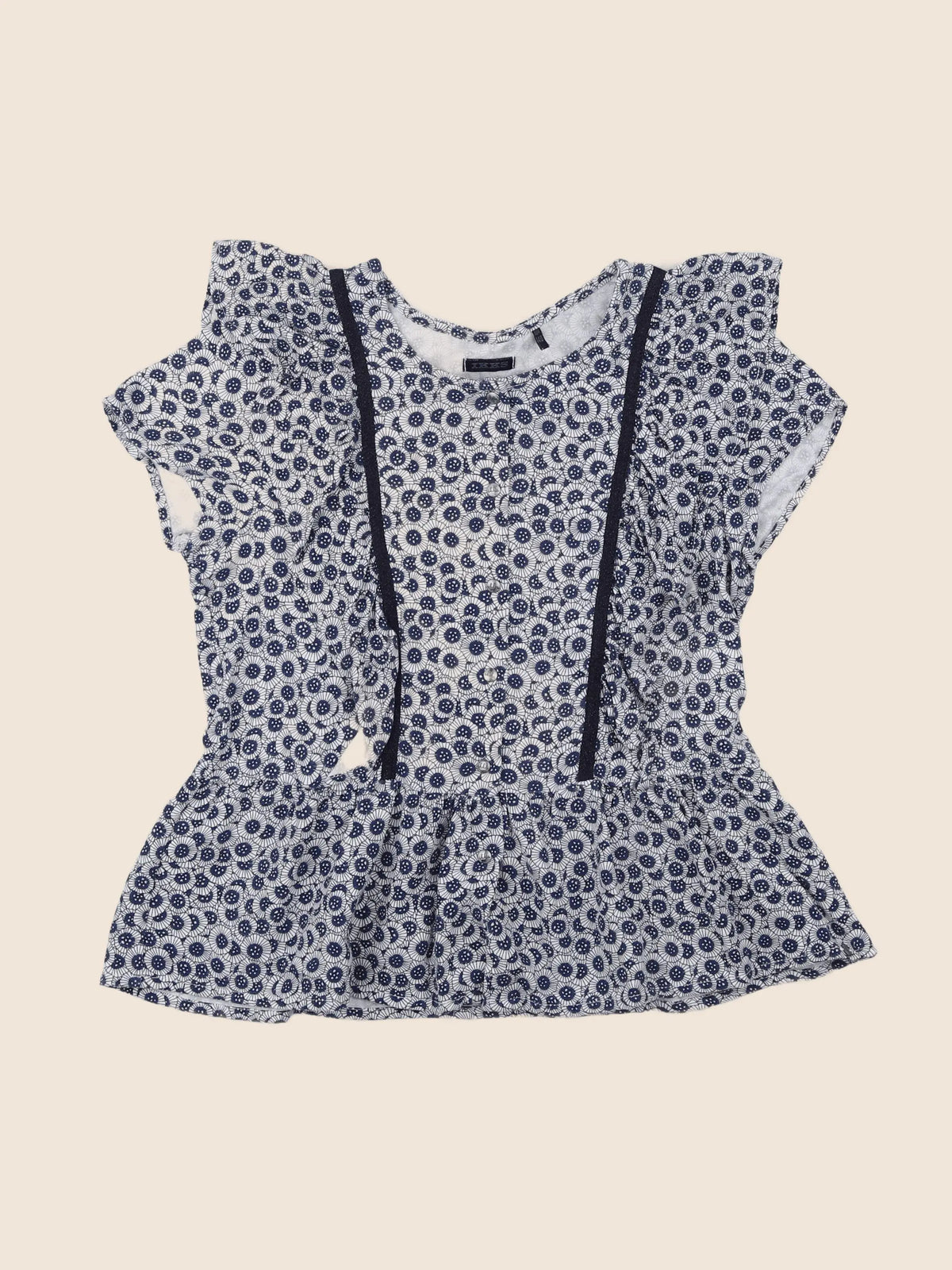 IKKS - blouse bleu - 10 ans