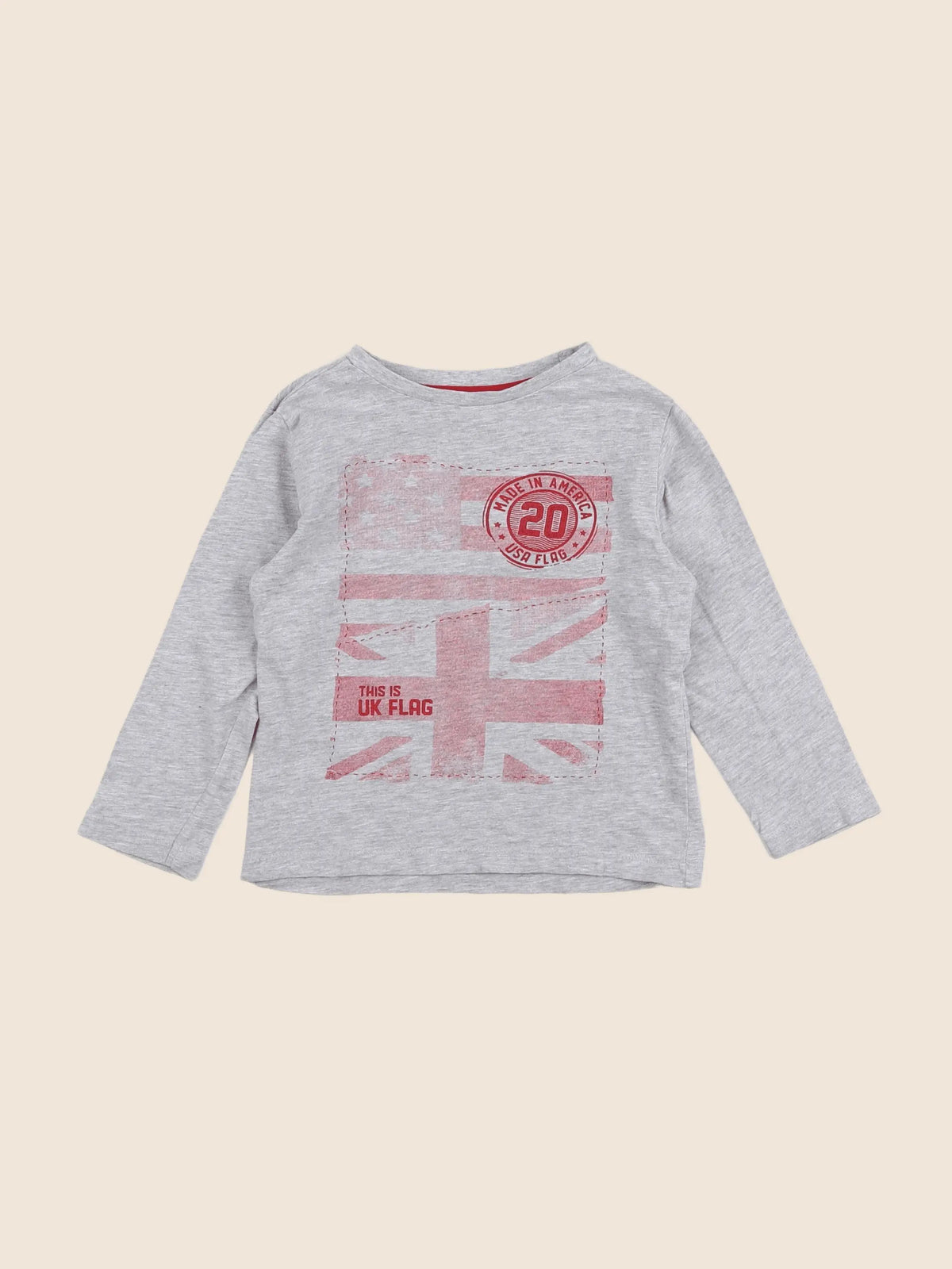 Vertbaudet - tee-shirt gris - 4 ans