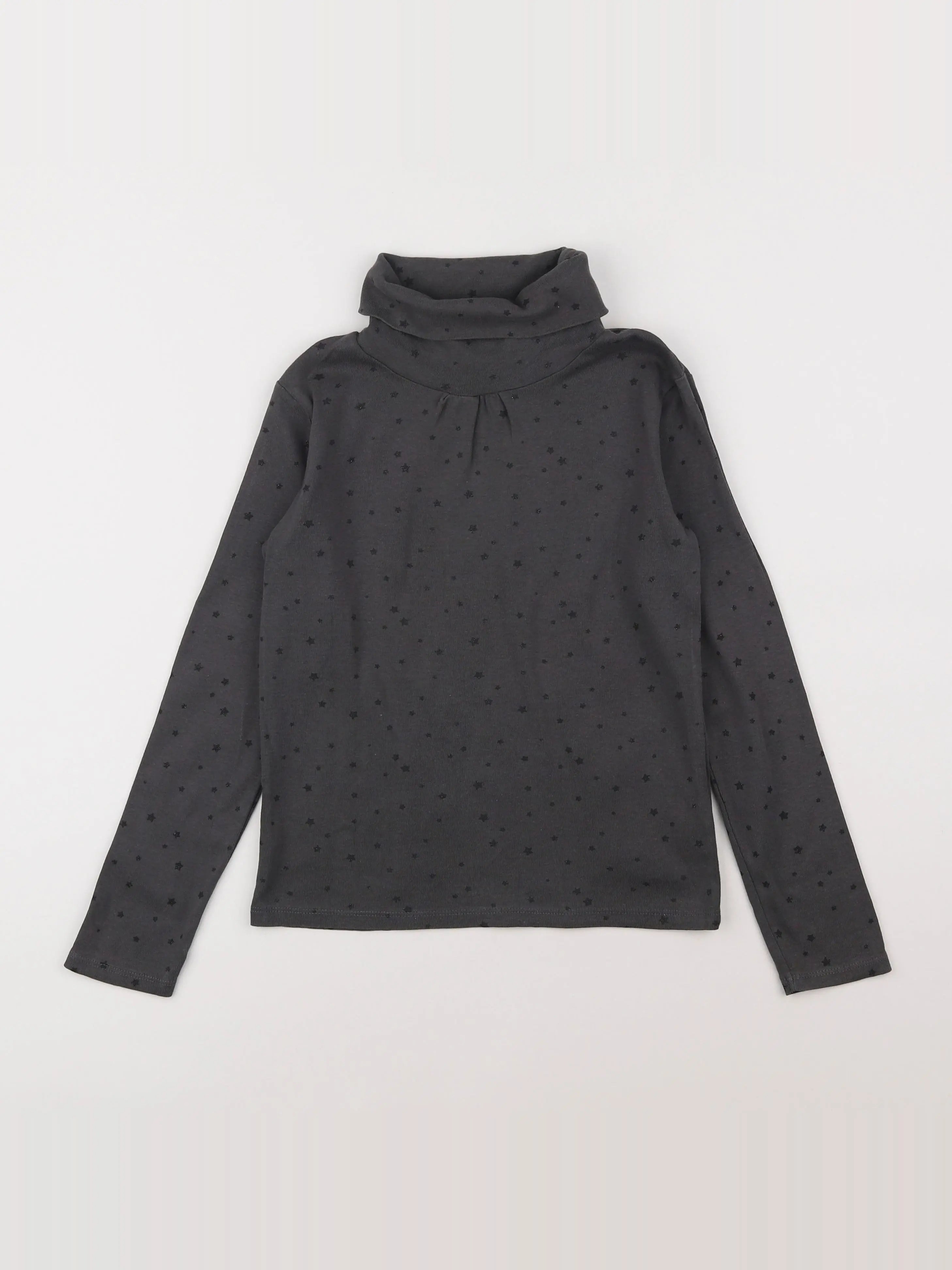 Vertbaudet - sous-pull gris - 10 ans
