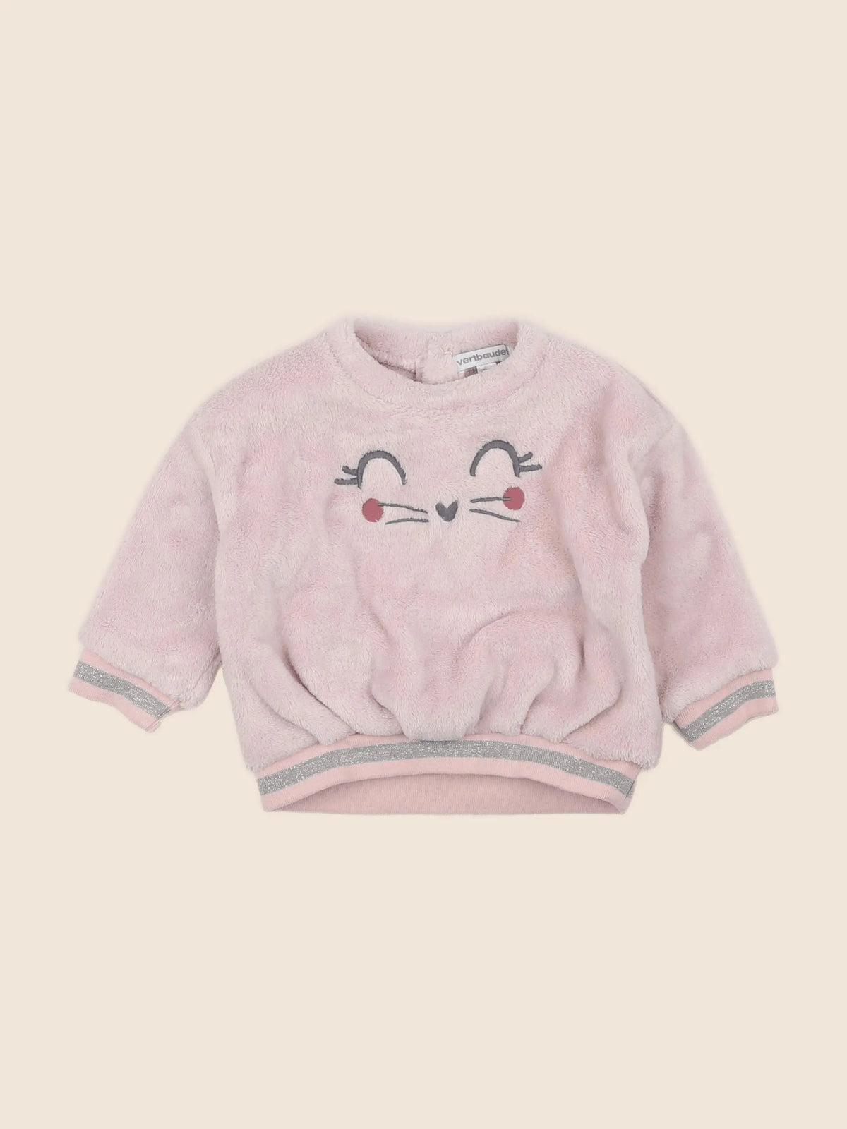 Vertbaudet - polaire rose - 6 mois