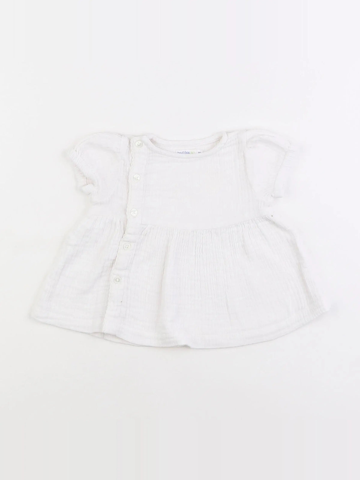 Boutchou - blouse blanc - 6 mois