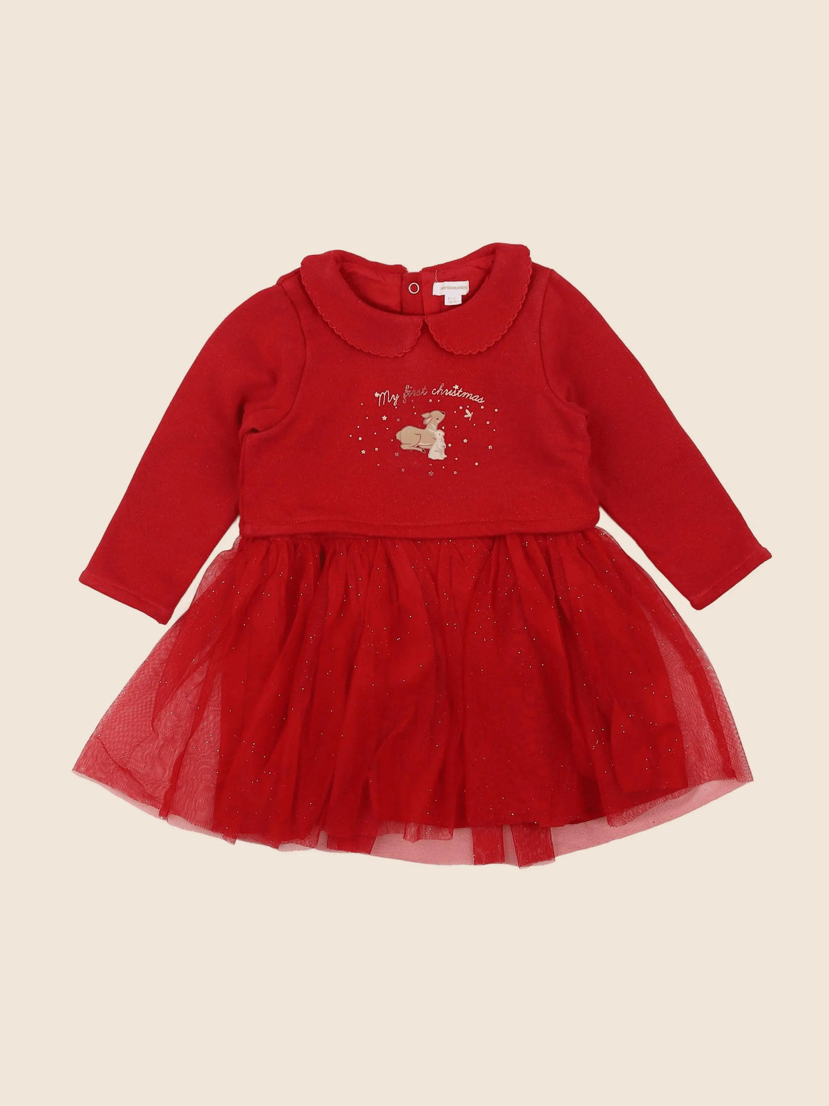 Vertbaudet - robe rouge - 18 mois