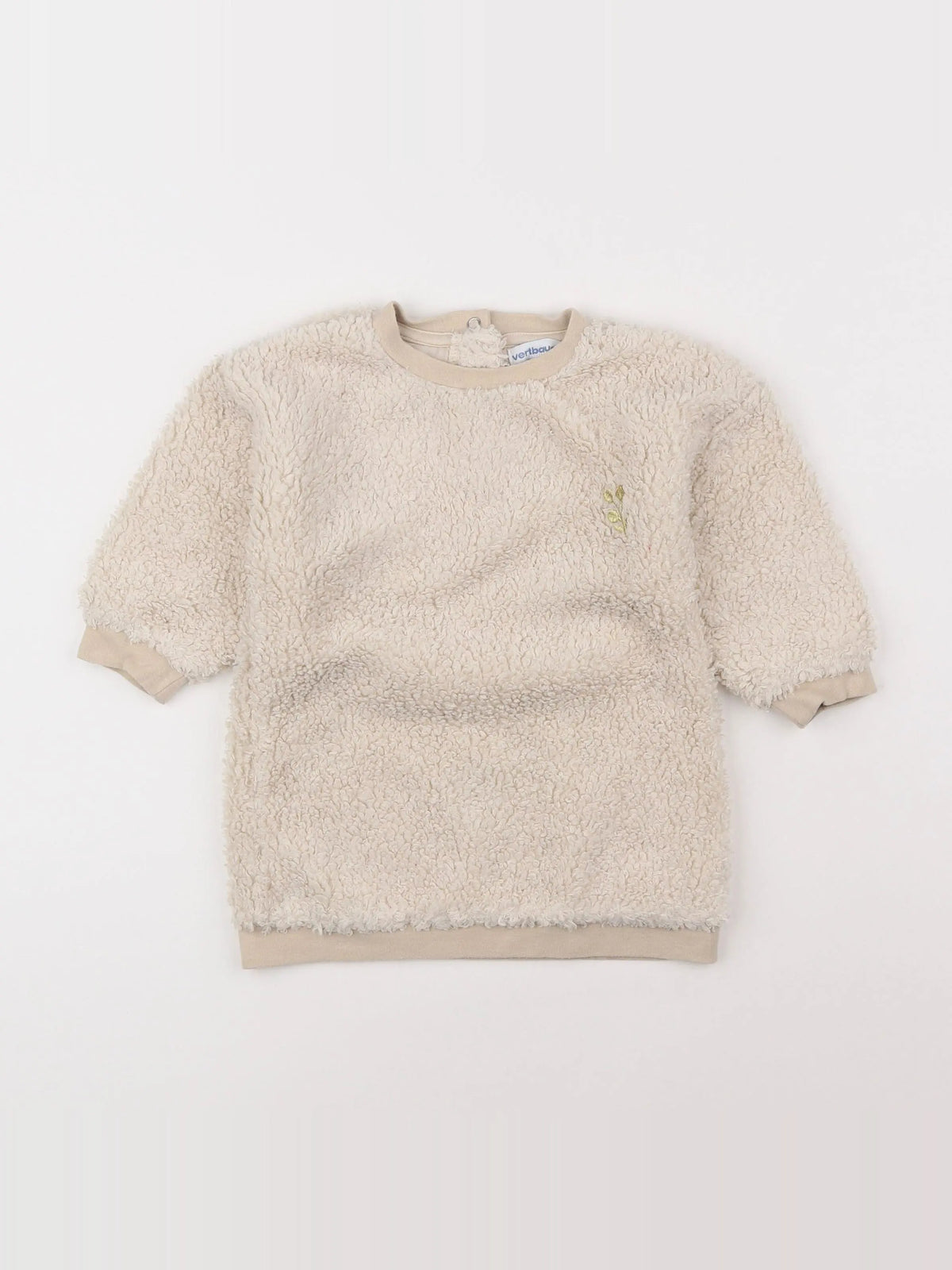 Vertbaudet - robe beige - 18 mois