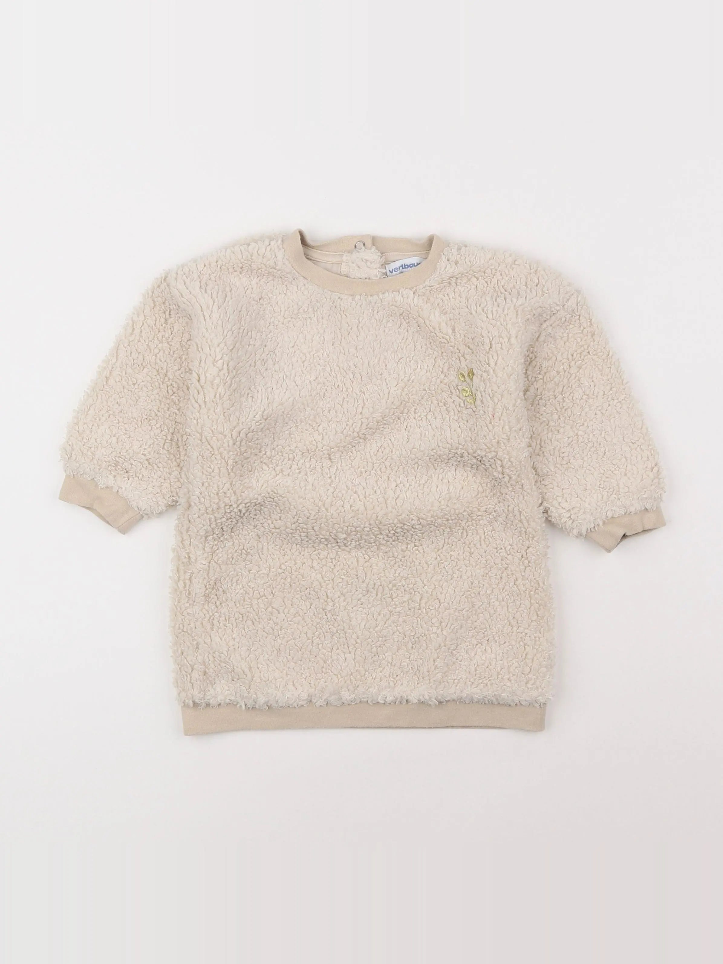 Vertbaudet - robe beige - 18 mois