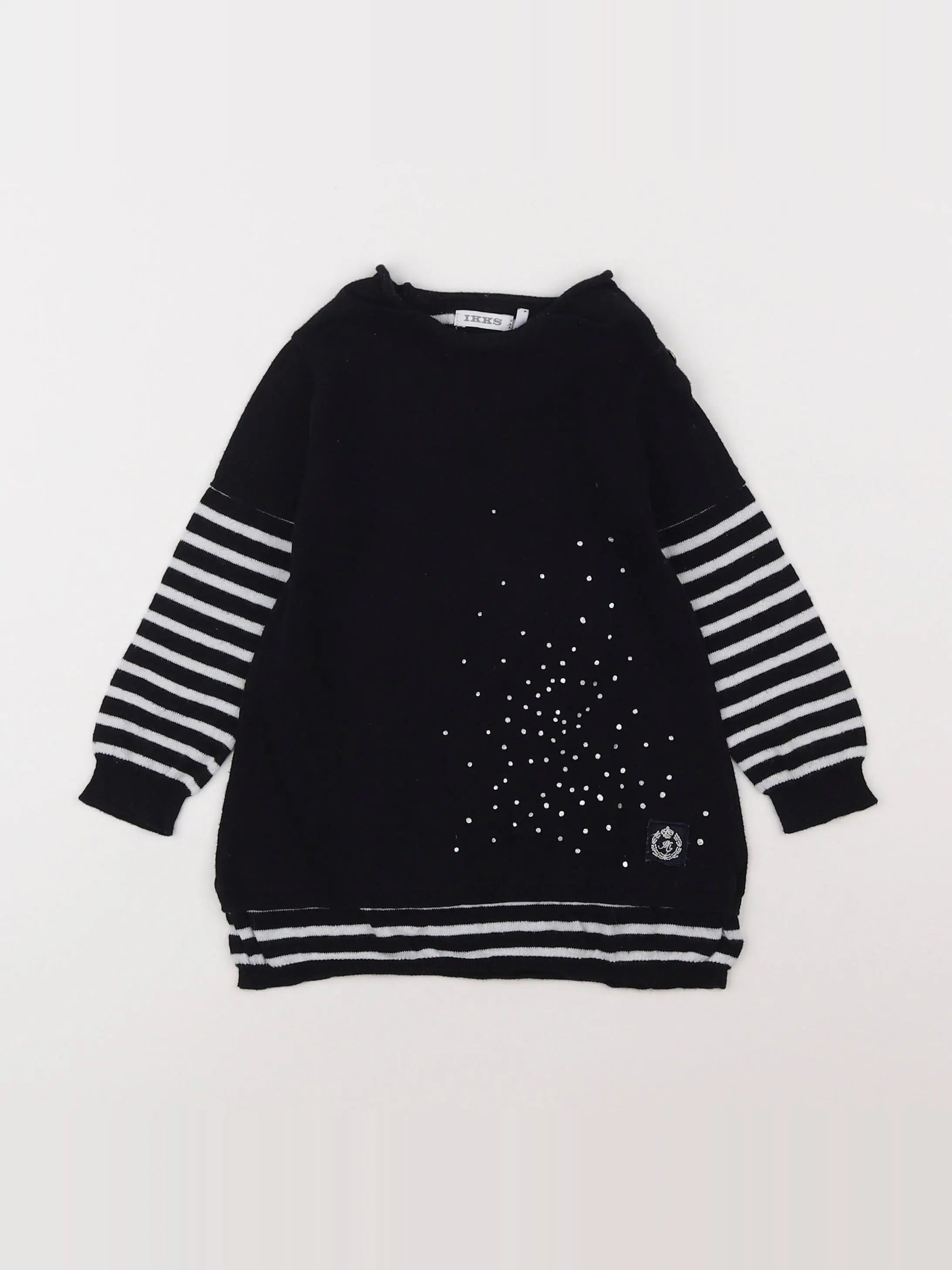 IKKS - robe noir, blanc - 18 mois