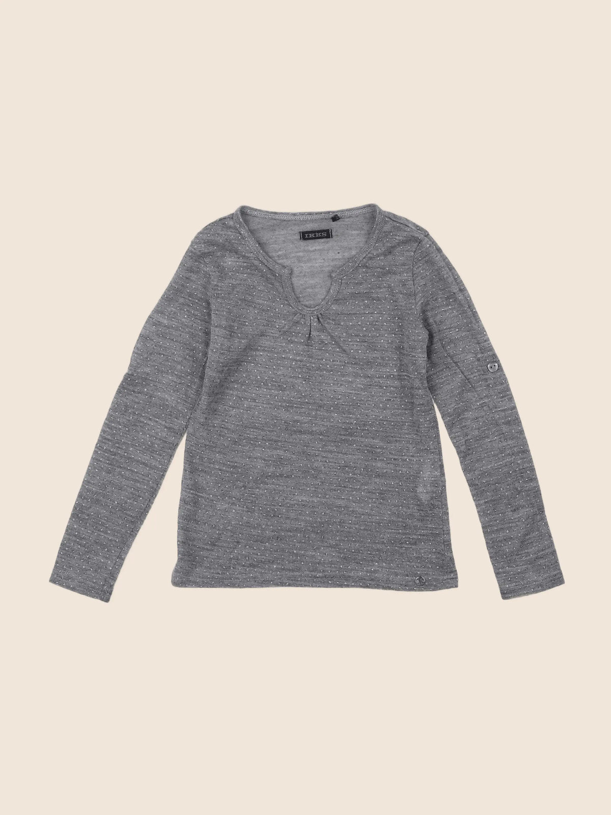 IKKS - tee-shirt gris, argent - 6 ans