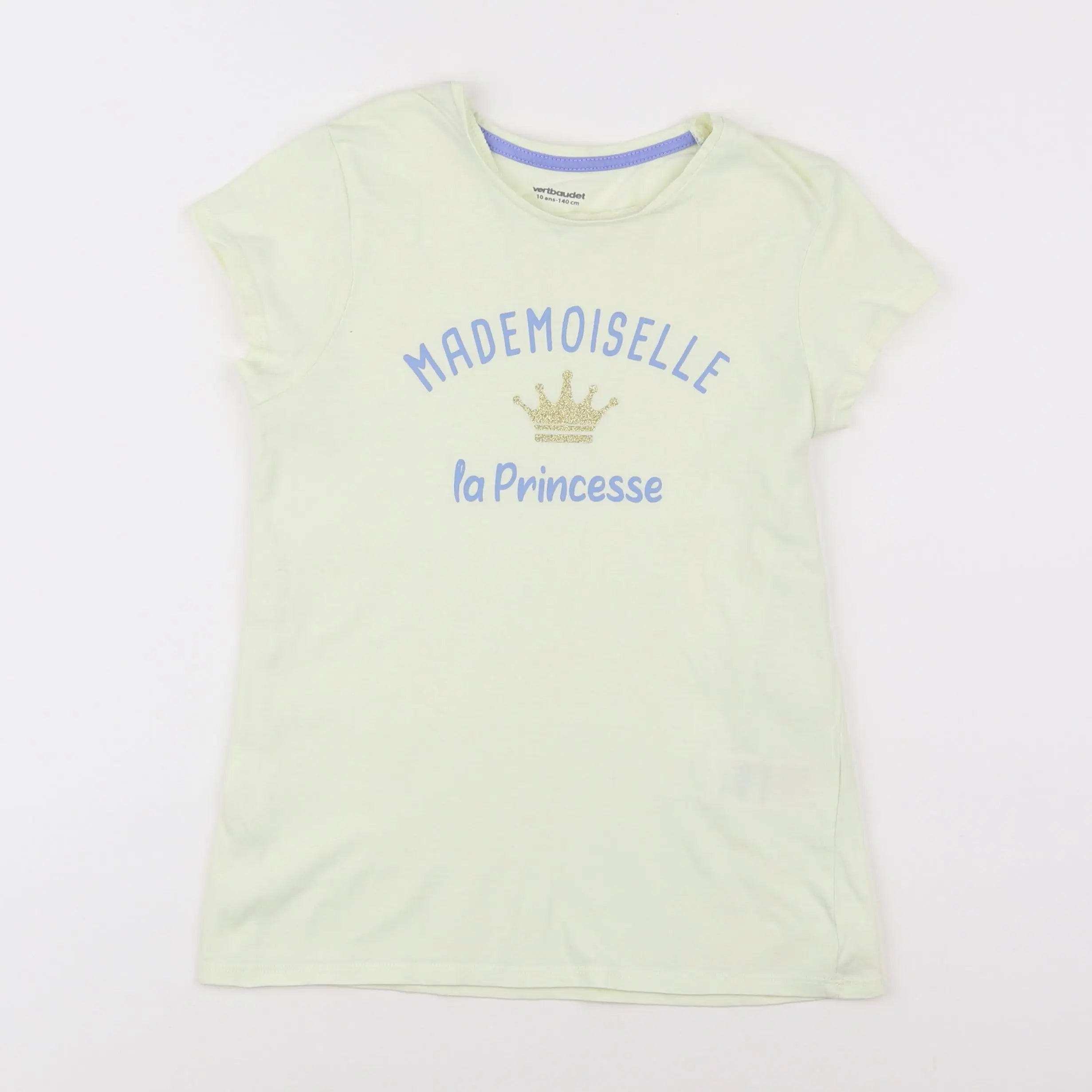 Vertbaudet - tee-shirt jaune - 10 ans