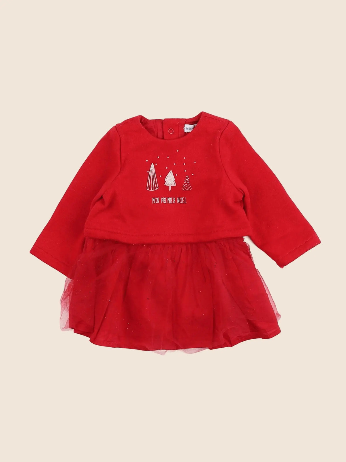 Vertbaudet - robe rouge - 3 mois