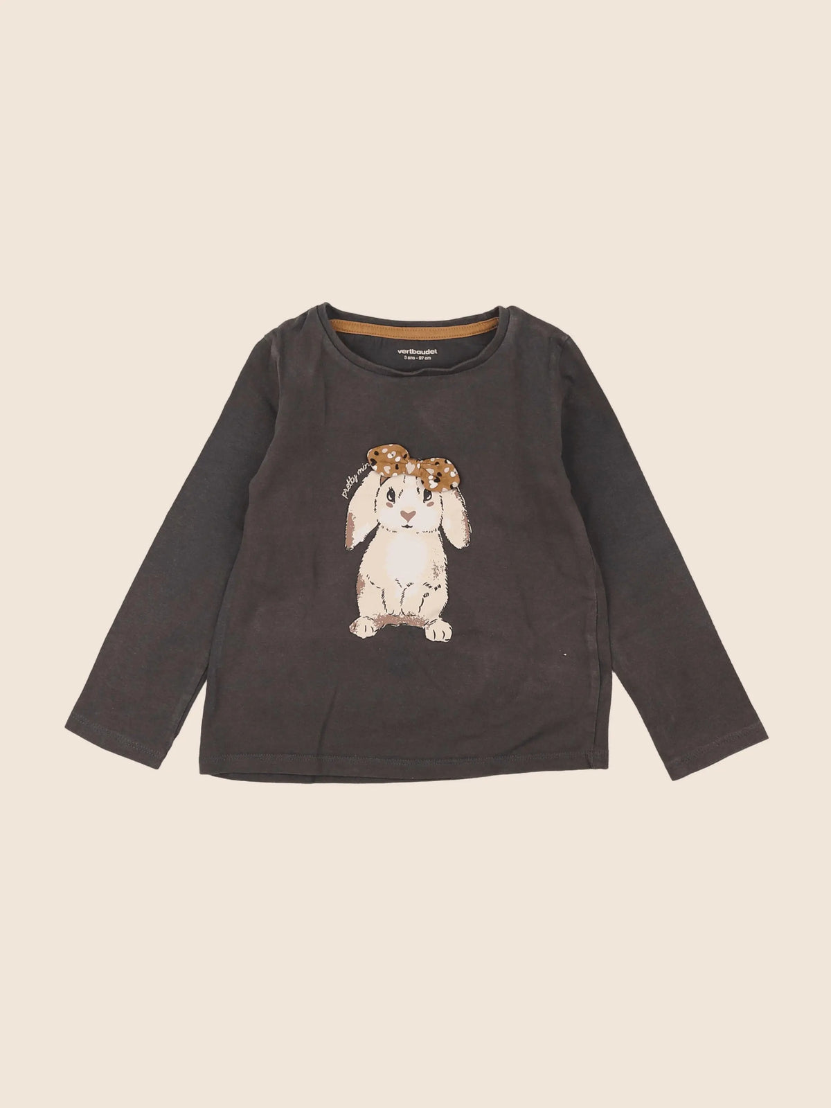 Vertbaudet - tee-shirt gris - 3 ans