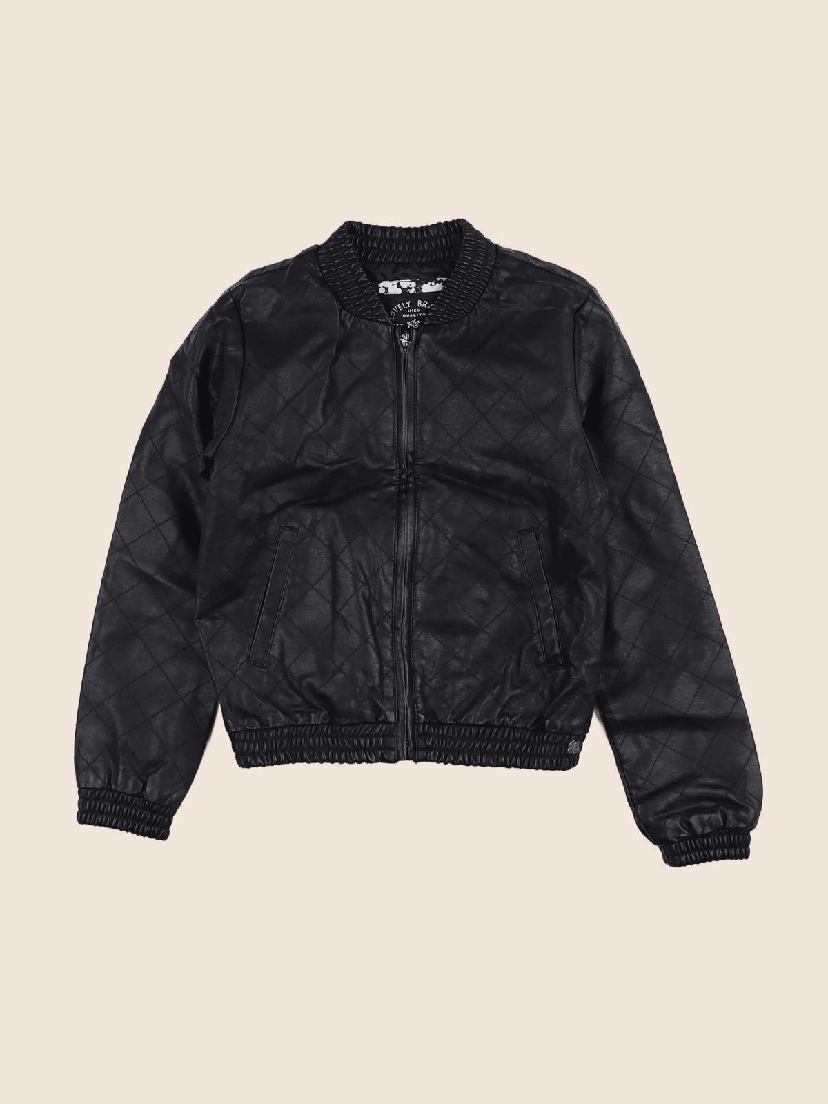IKKS - veste simili cuir noir - 10 ans
