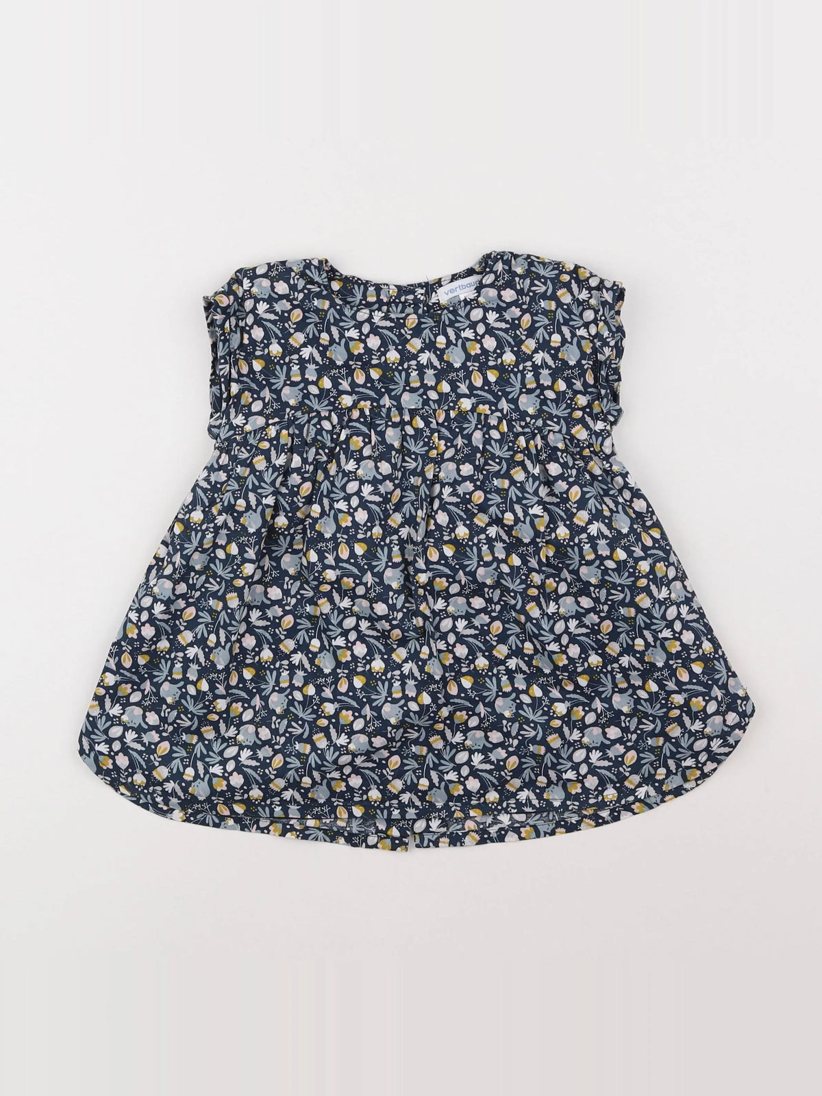 Vertbaudet - robe bleu - 18 mois