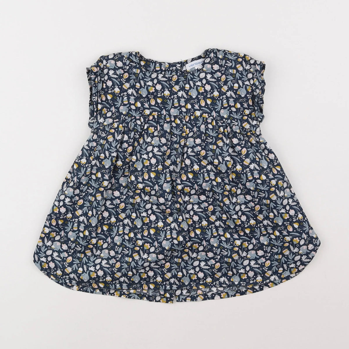 Vertbaudet - robe bleu - 18 mois