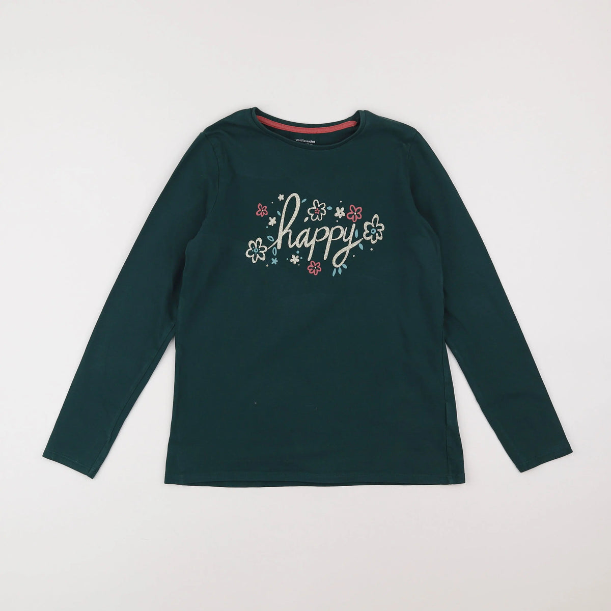 Vertbaudet - tee-shirt vert - 12 ans