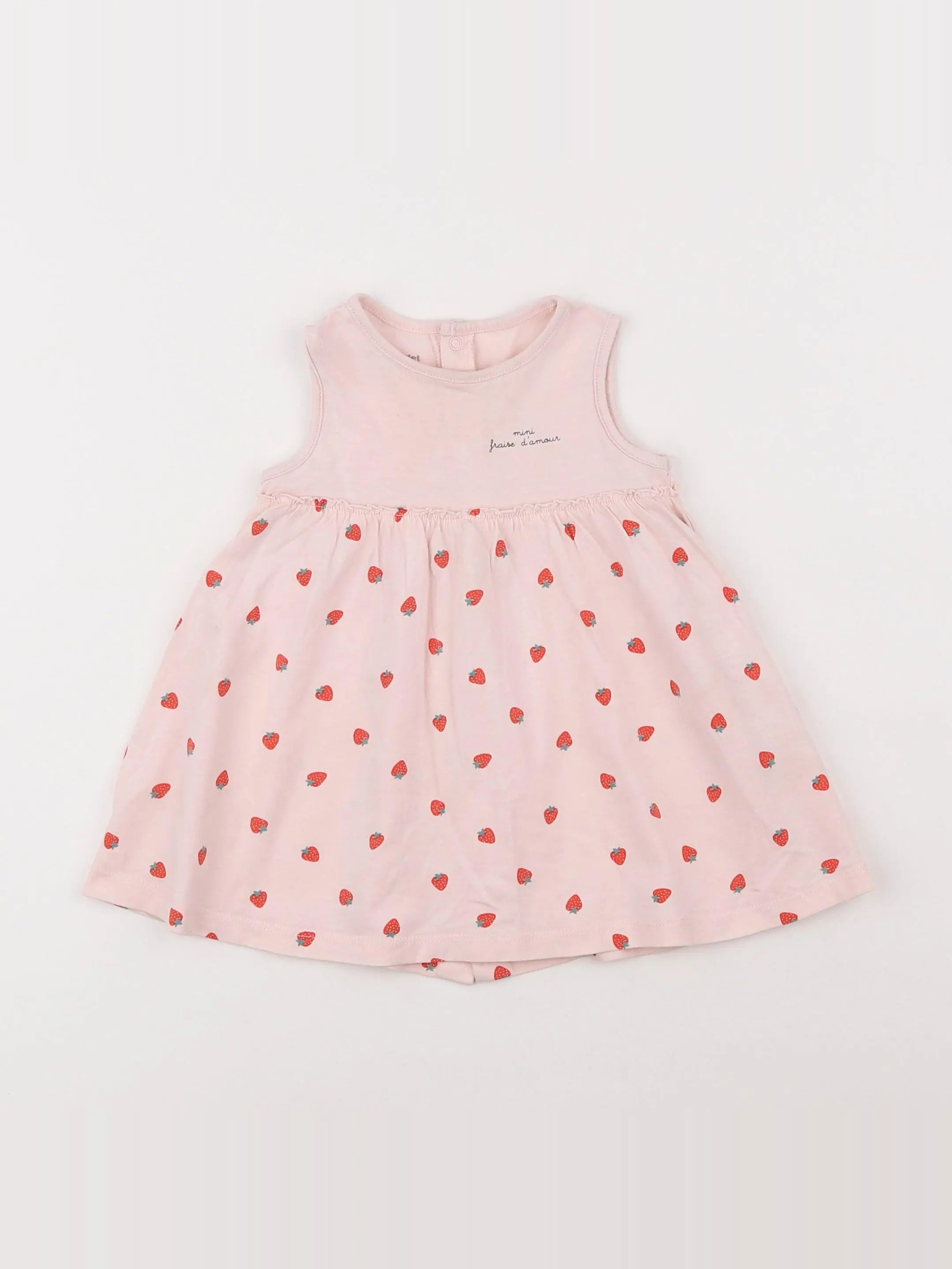 Vertbaudet - robe rose - 6 mois