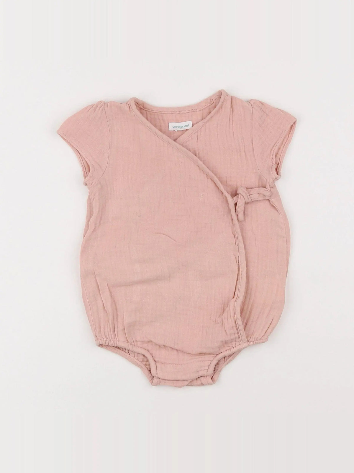 Vertbaudet - combinaison rose - 6 mois