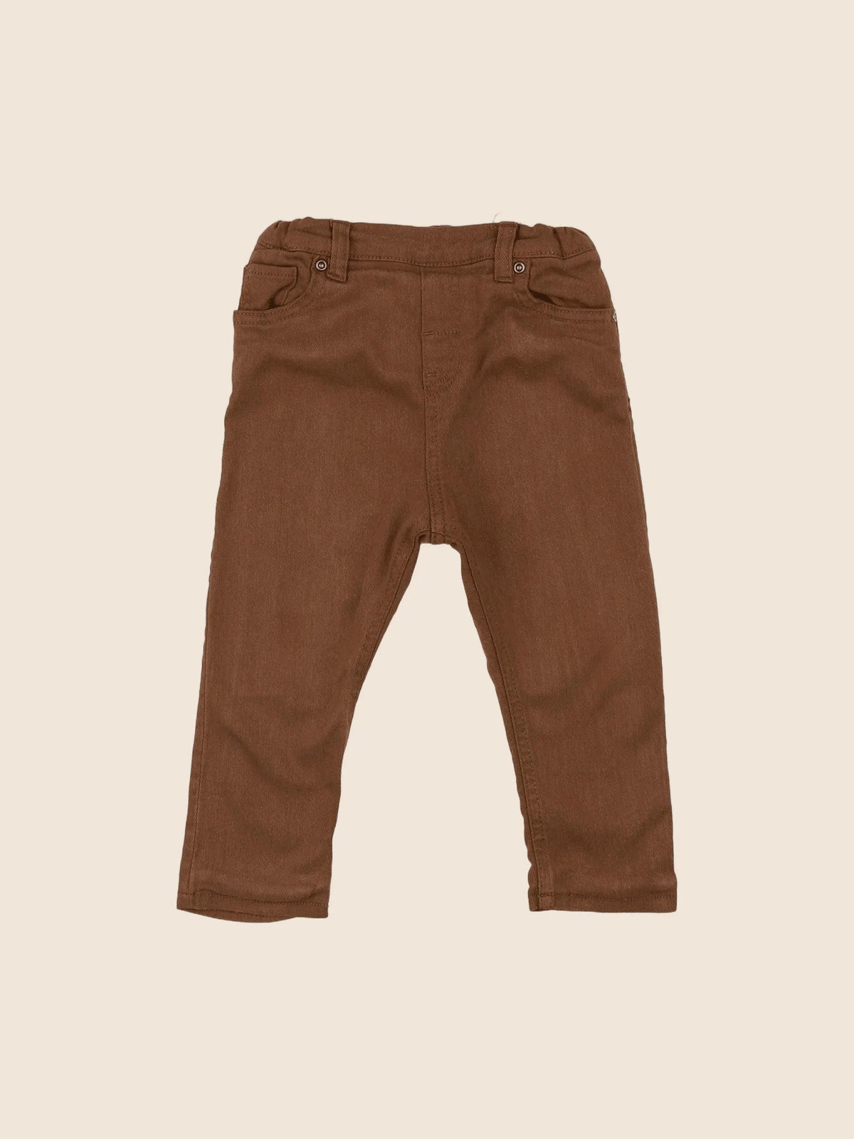 H&M - jean marron - 12/18 mois