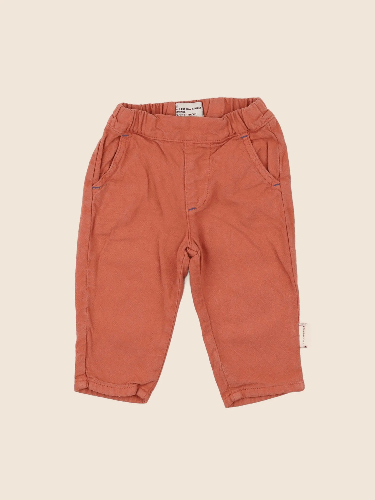 Piupiuchick - pantalon orange - 12 mois