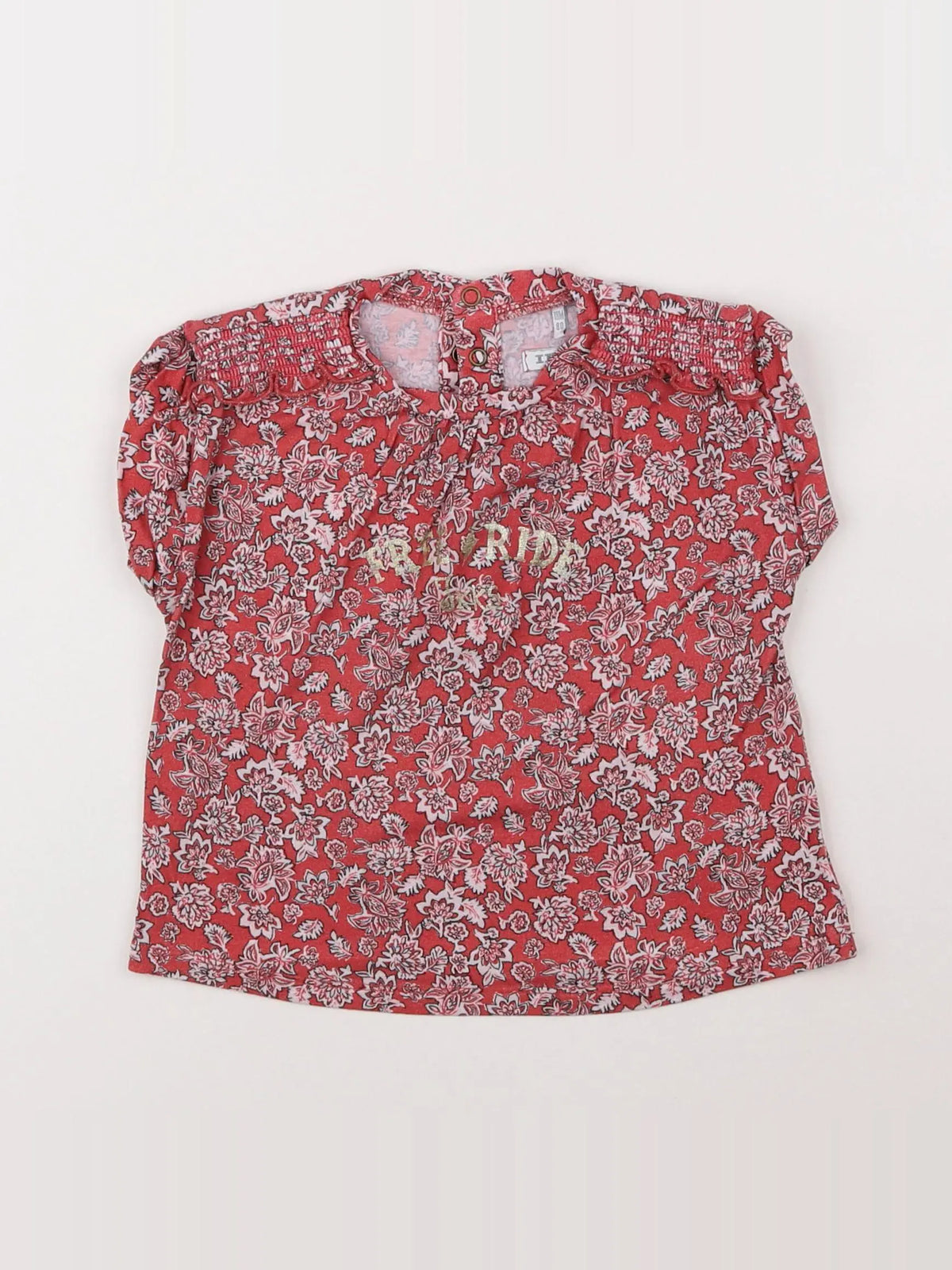 IKKS - blouse rouge - 18 mois