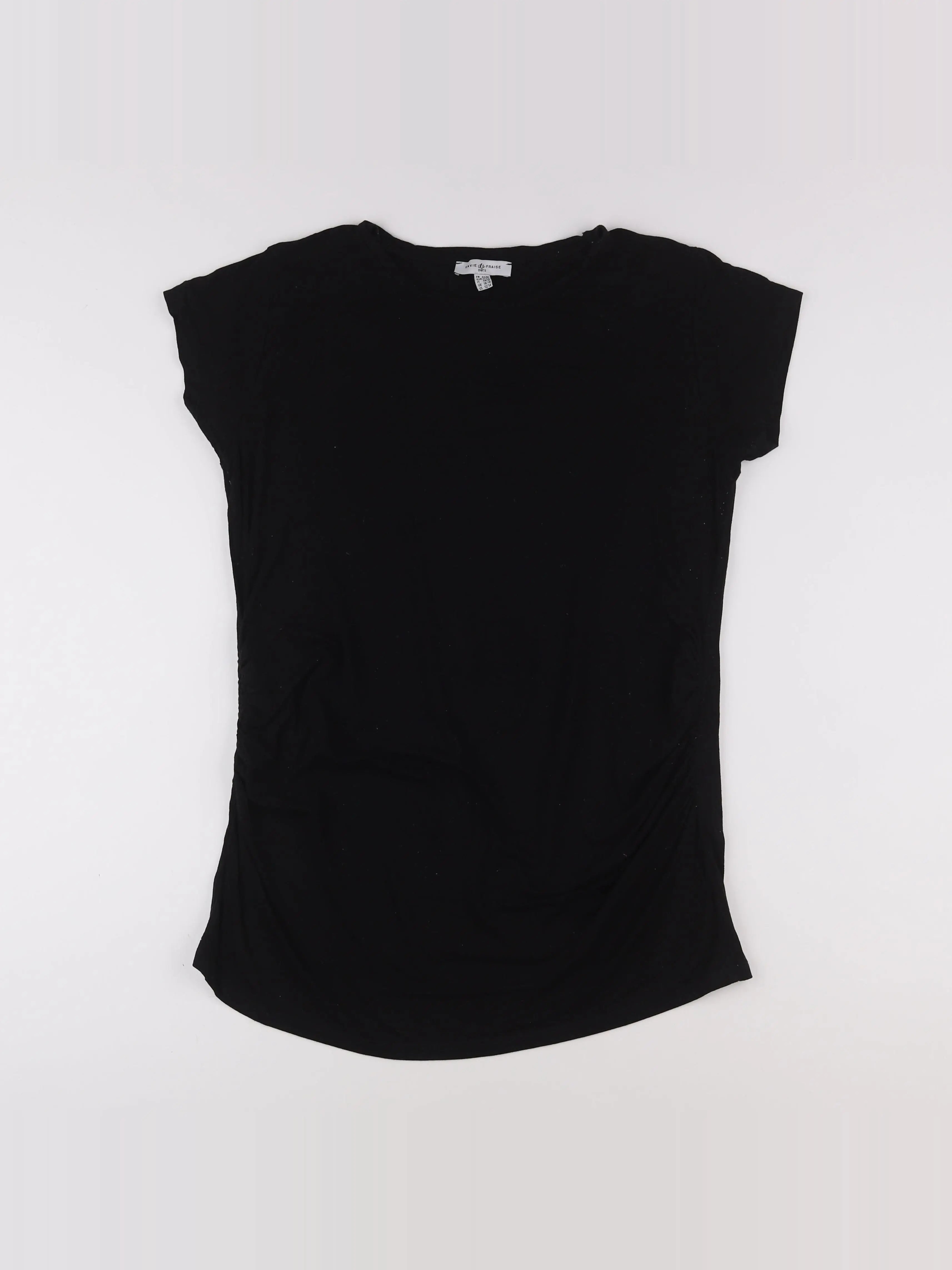 Envie de fraise - tee-shirt grossesse noir - 44 à 46