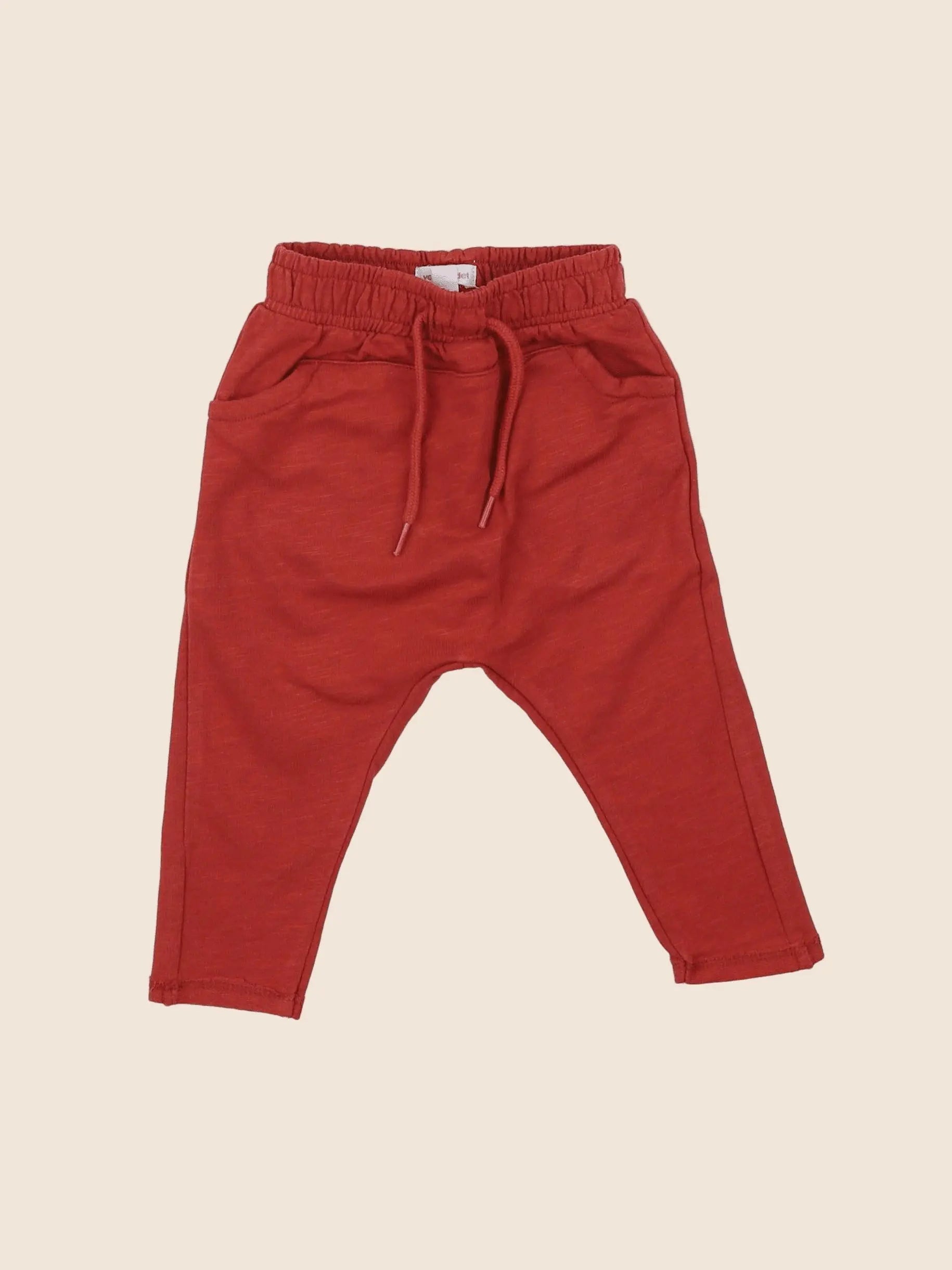 Vertbaudet - sarouel rouge - 3 mois