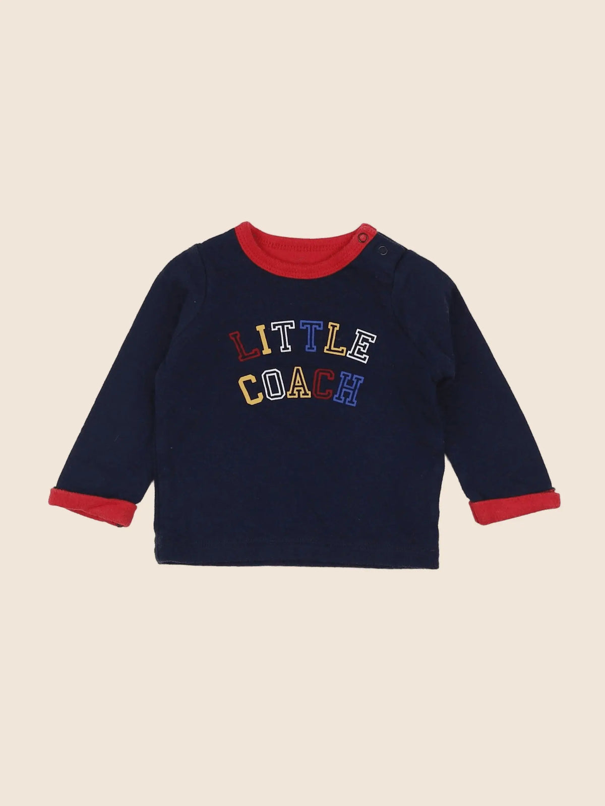 Vertbaudet - tee-shirt bleu - 6 mois