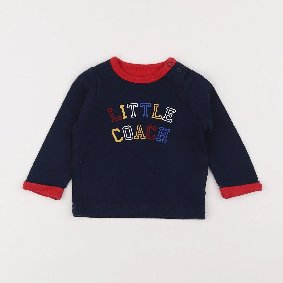 Vertbaudet - tee-shirt bleu - 6 mois