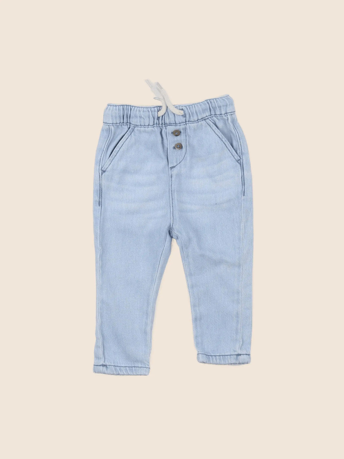 Vertbaudet - pantalon bleu - 6 mois