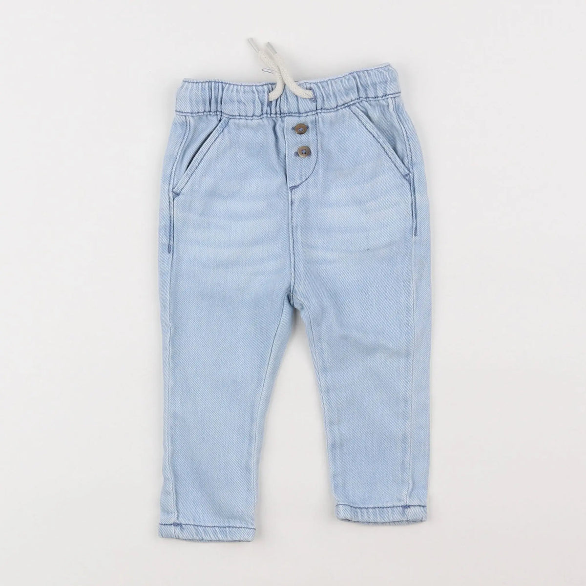 Vertbaudet - pantalon bleu - 6 mois
