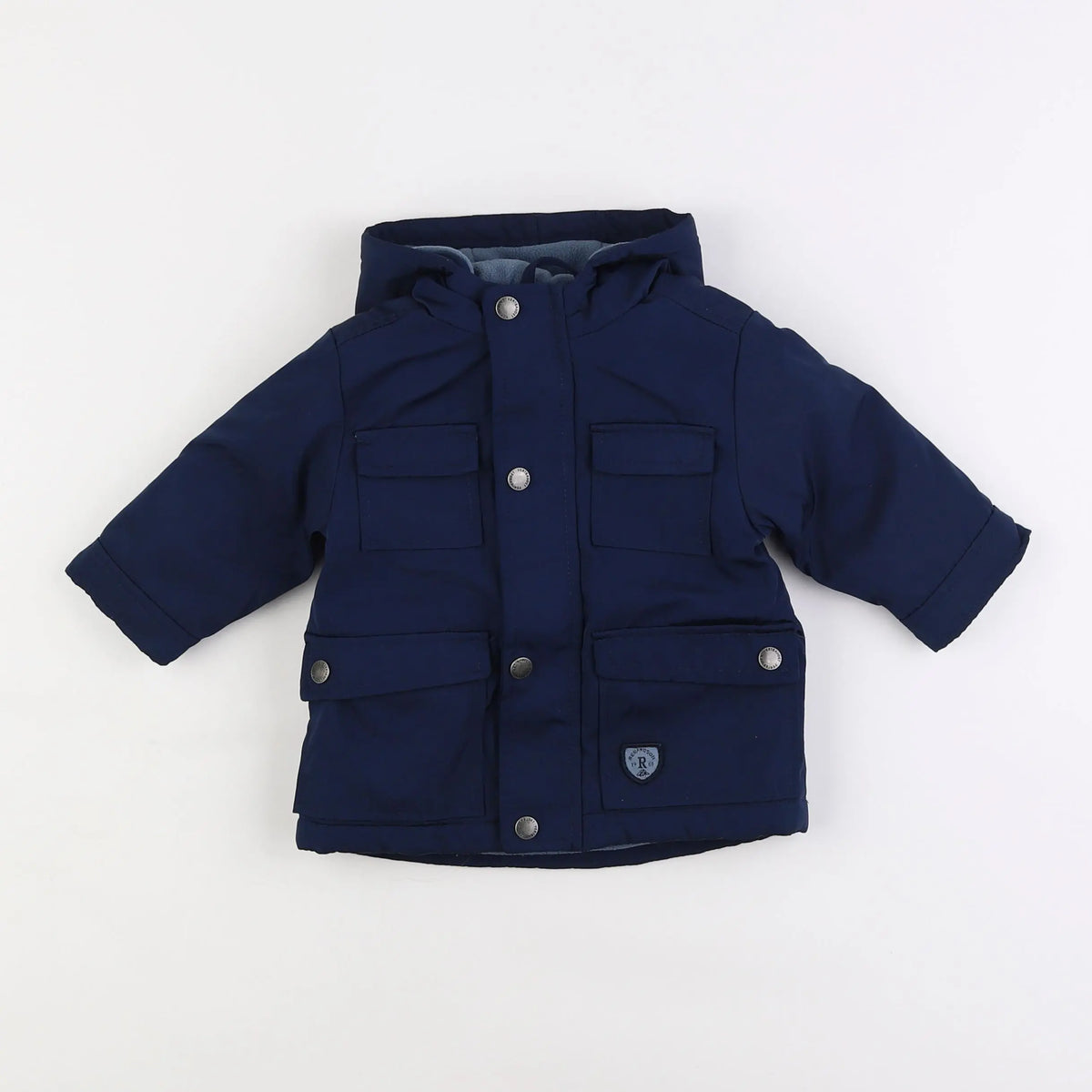 Vertbaudet - manteau doublure amovible bleu - 6 mois