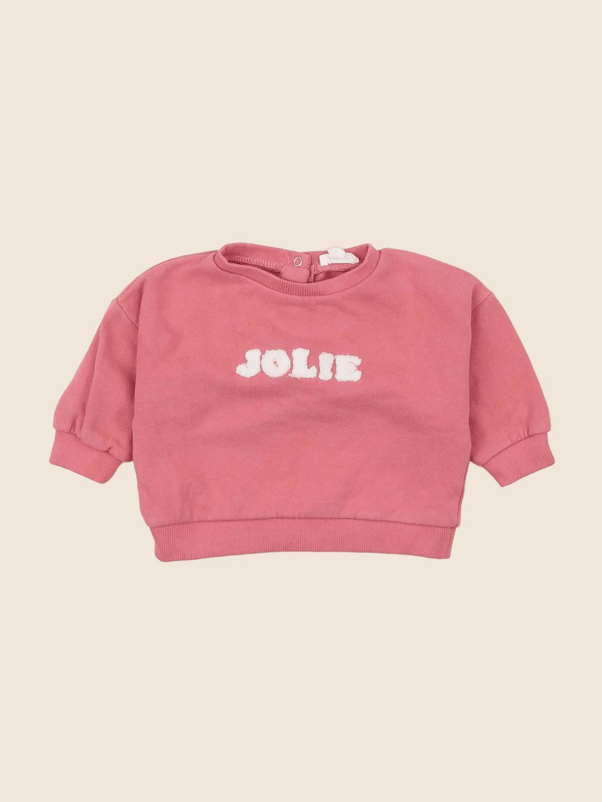 Vertbaudet - sweat rose - 6 mois
