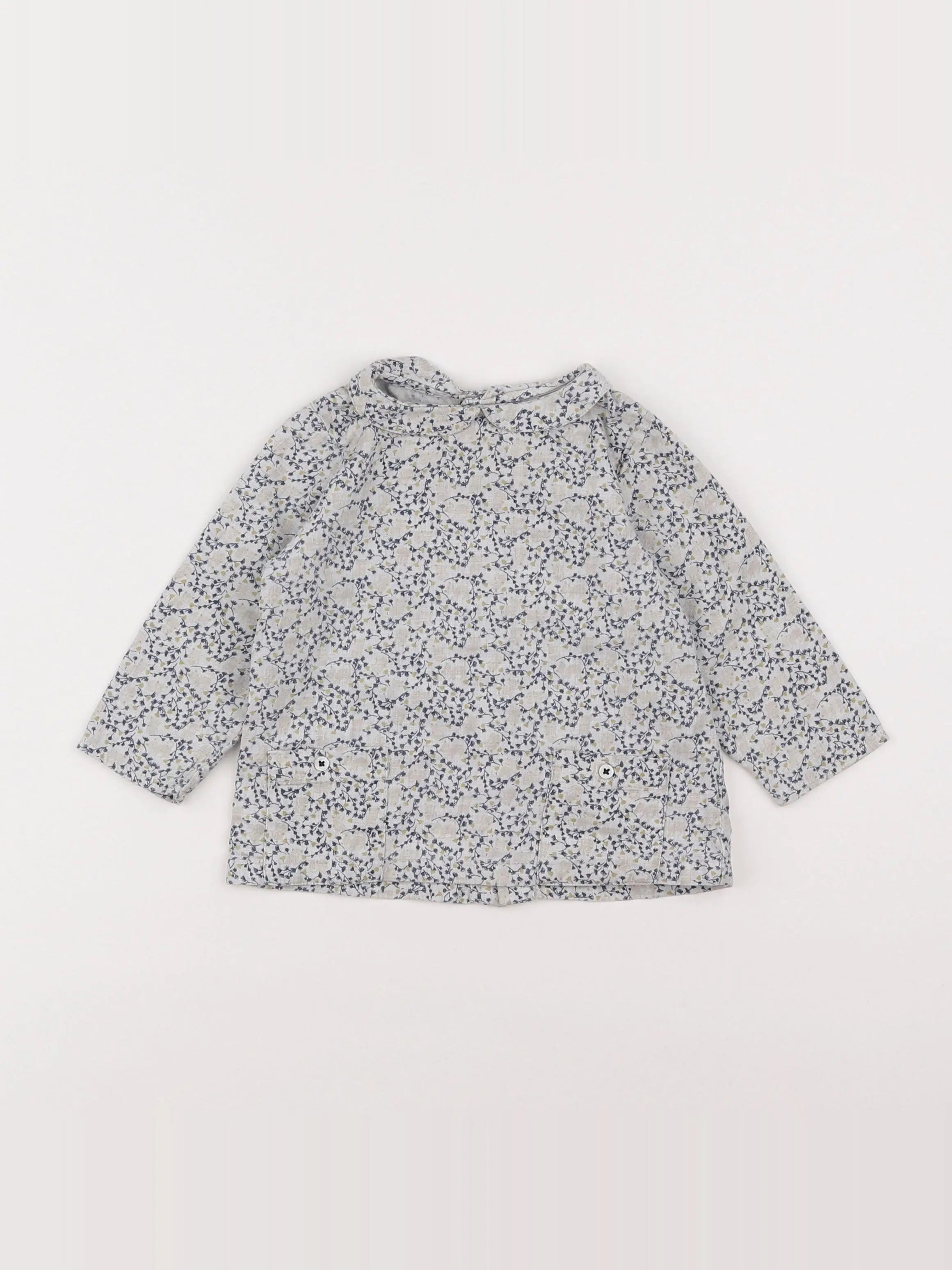 Boutchou - blouse bleu - 18 mois