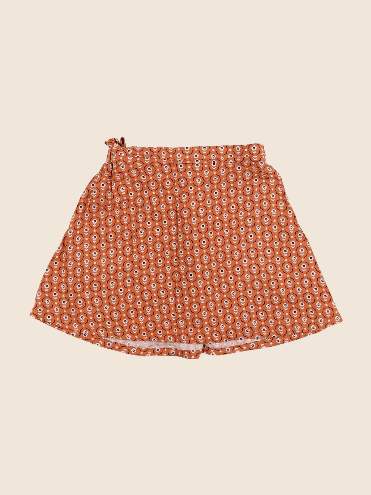 Vertbaudet - jupe orange - 8 ans