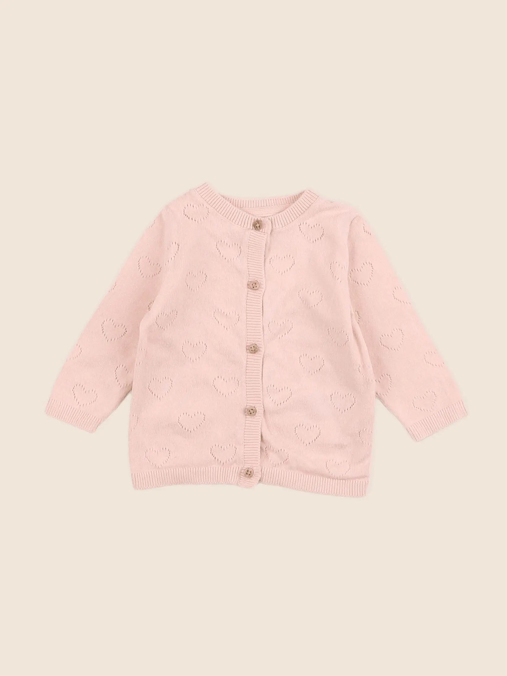 Vertbaudet - gilet rose - 6 mois