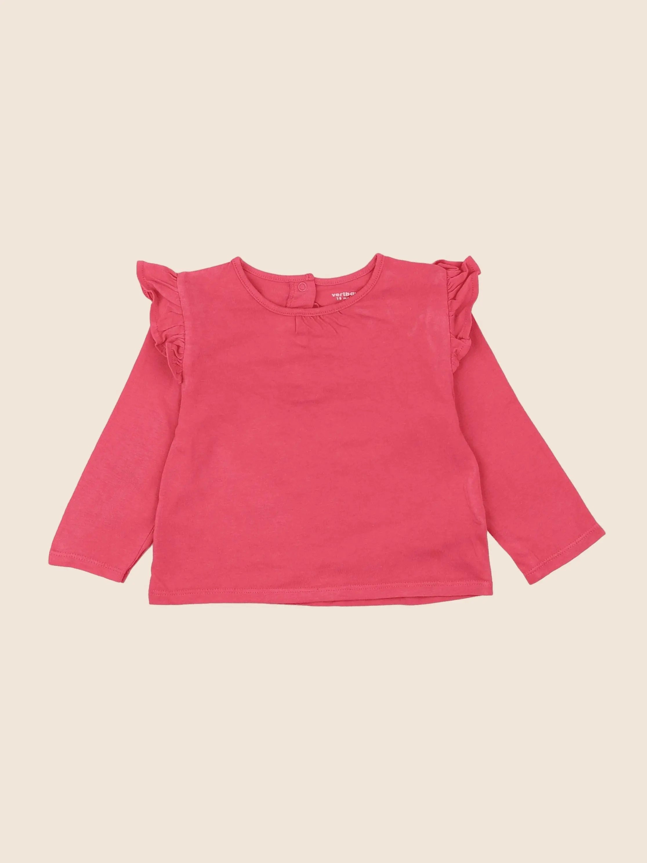 Vertbaudet - tee-shirt rose - 18 mois