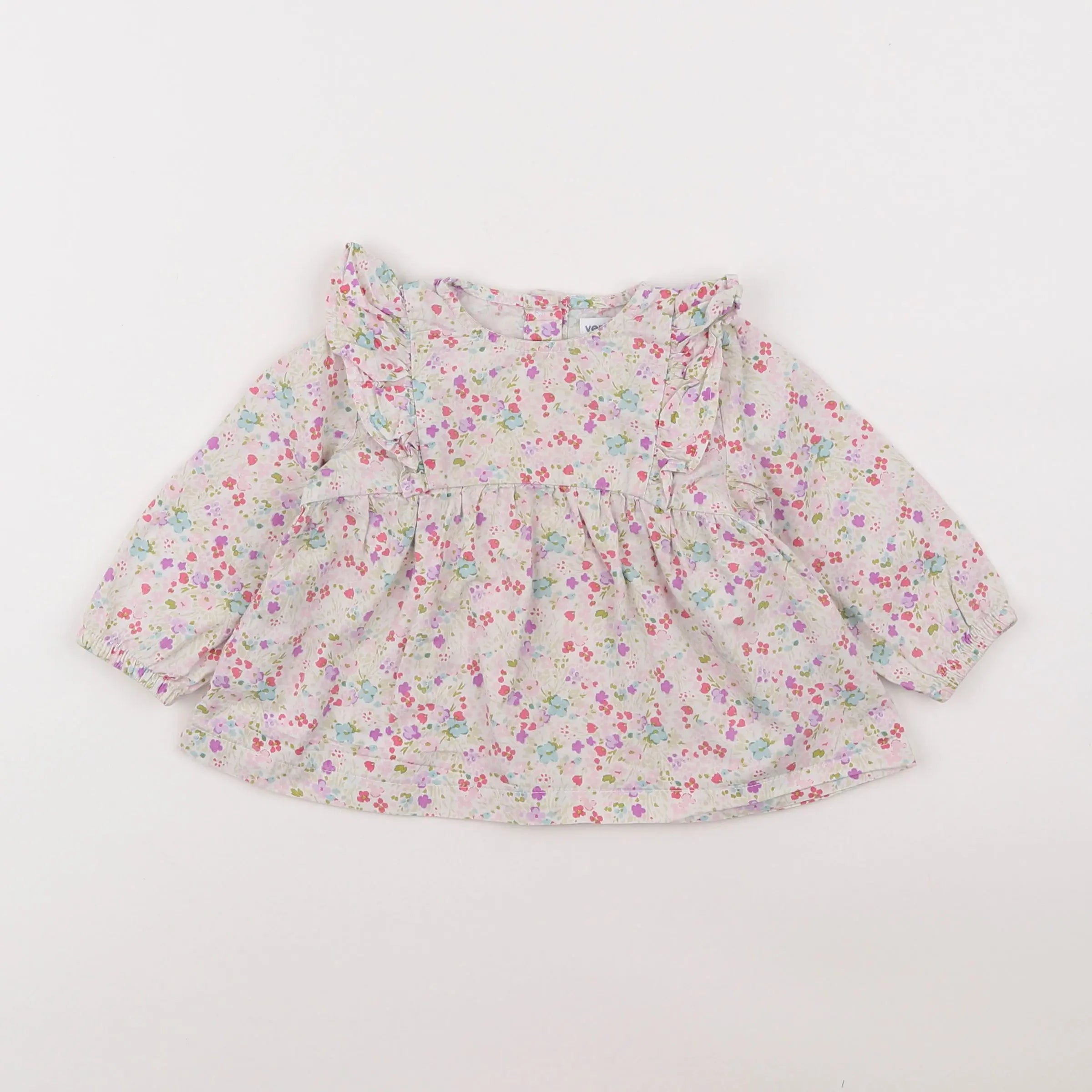 Vertbaudet - blouse multicolore - 9 mois