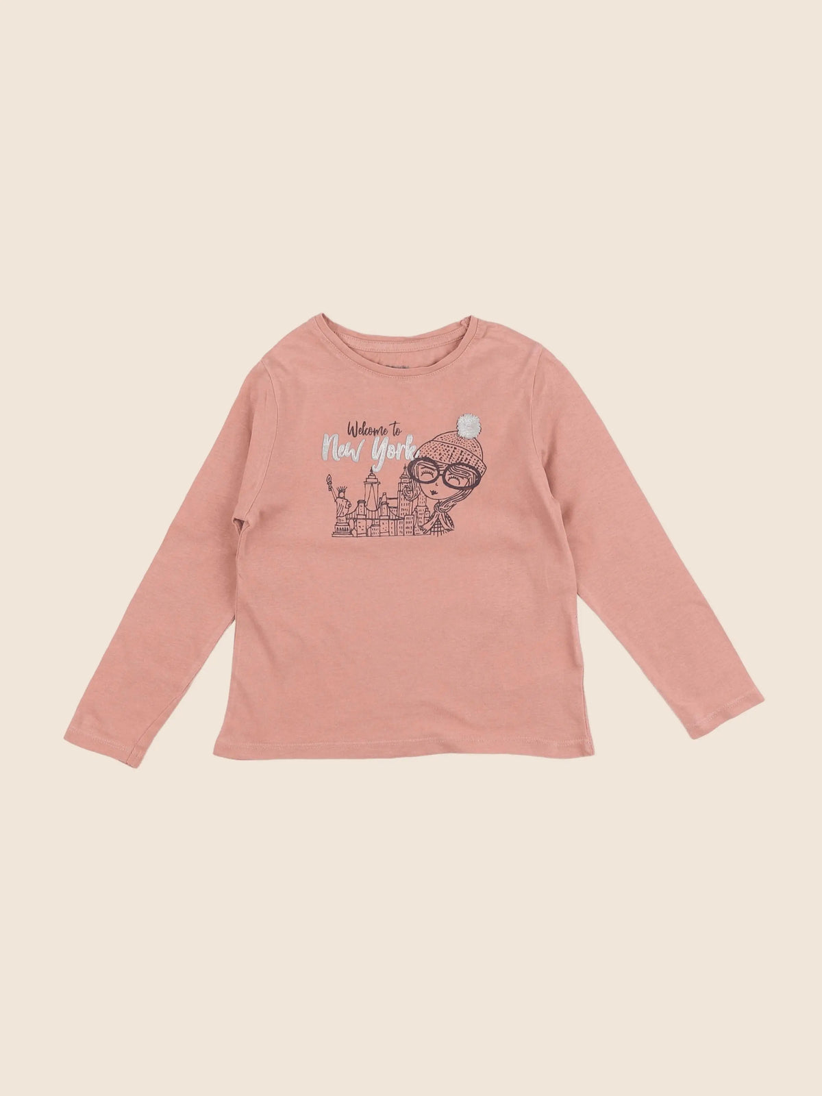 Vertbaudet - tee-shirt rose - 4 ans