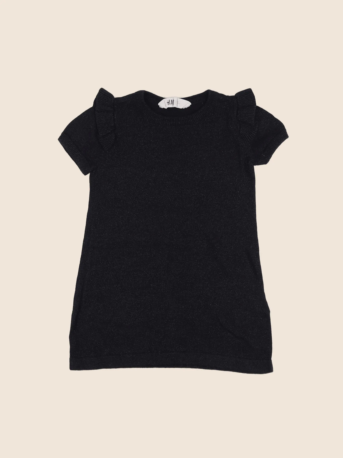 H&M - robe noir, argent - 18 mois à 2 ans