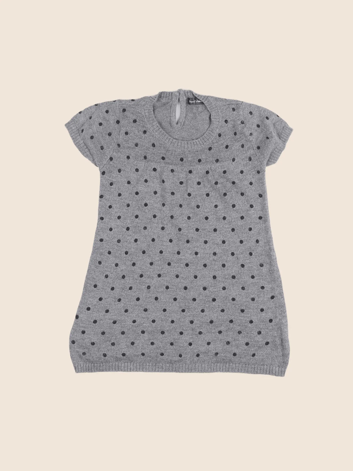 Boutchou - robe gris, noir - 12 mois