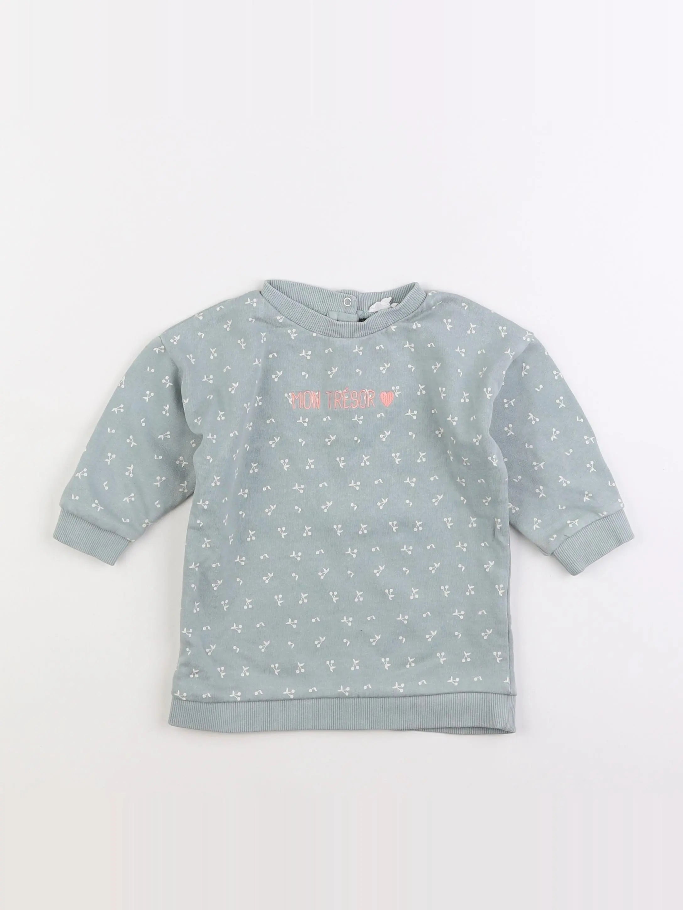 Vertbaudet - robe vert - 18 mois