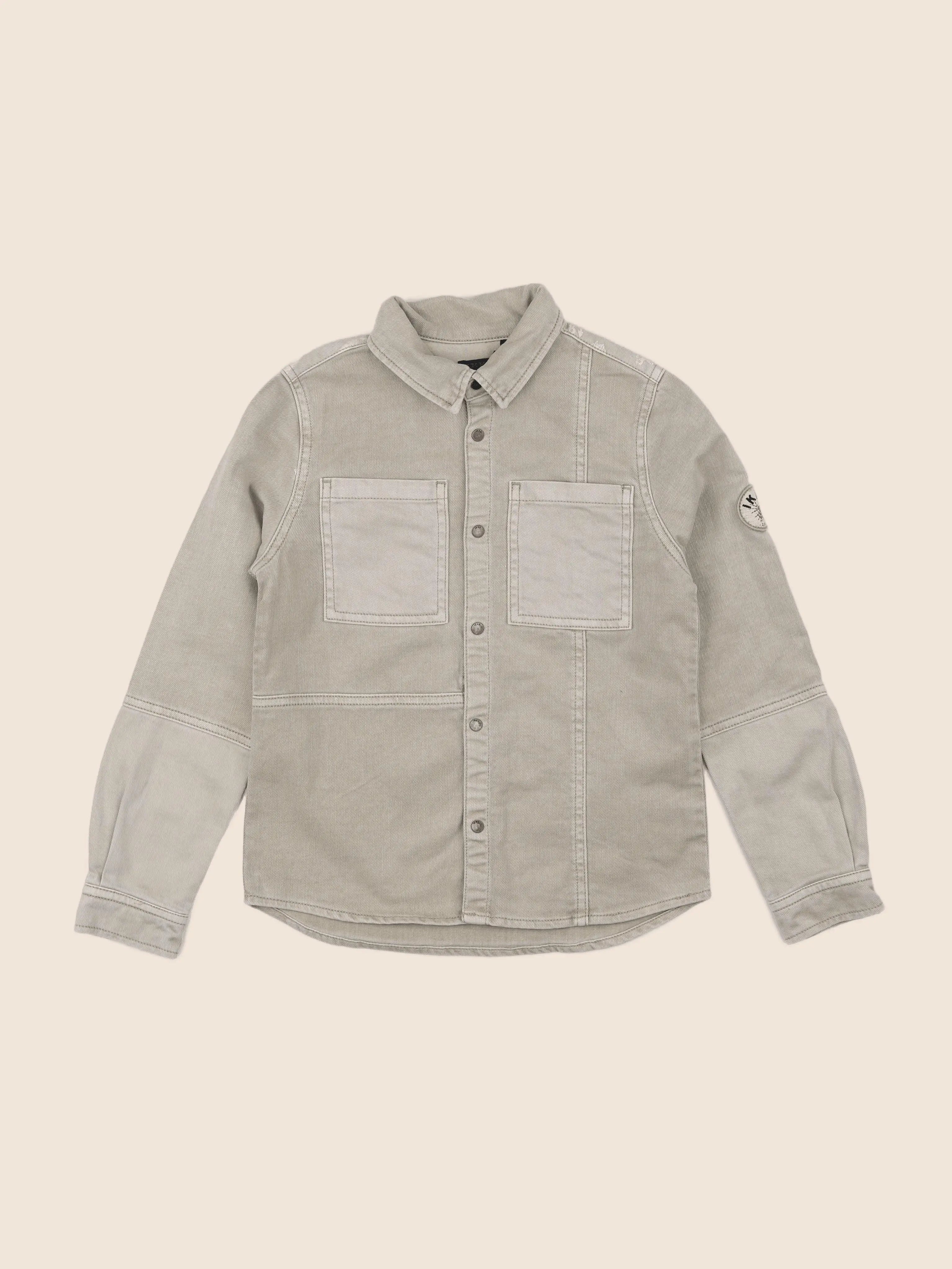 IKKS - chemise imprimé au dos beige - 8 ans