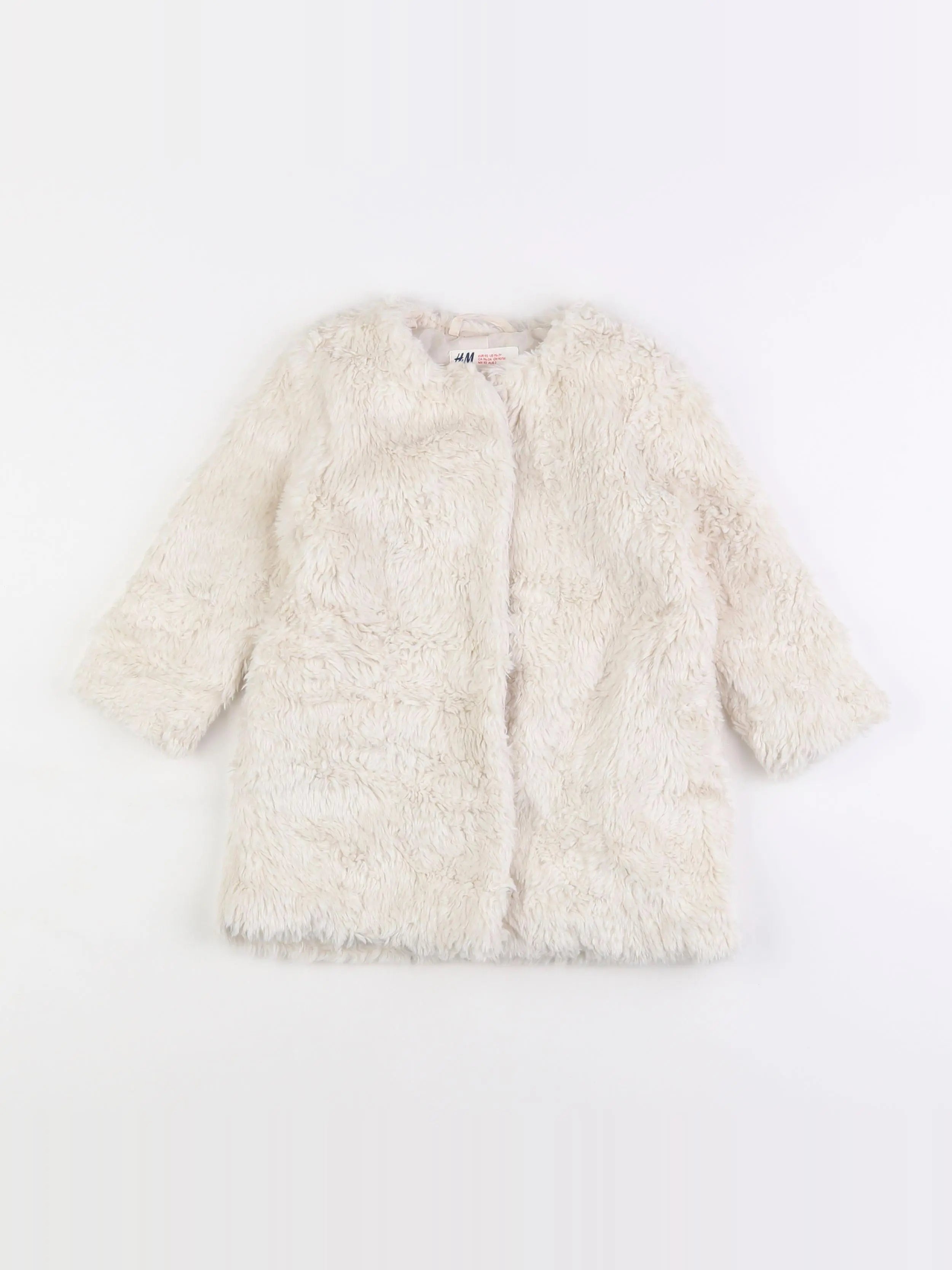 H&M - manteau beige - 18 mois à 2 ans