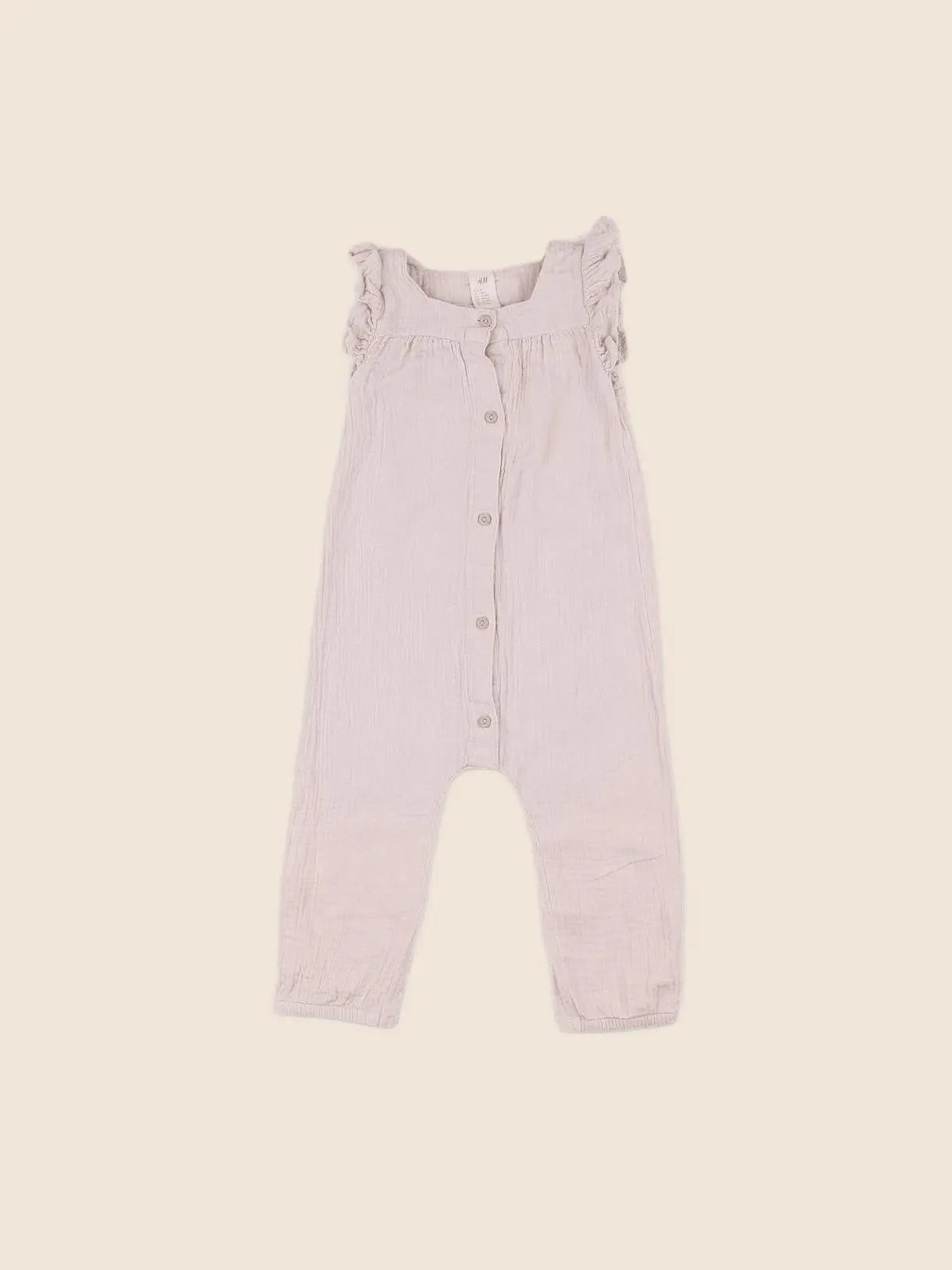 H&M - combinaison rose - 12/18 mois