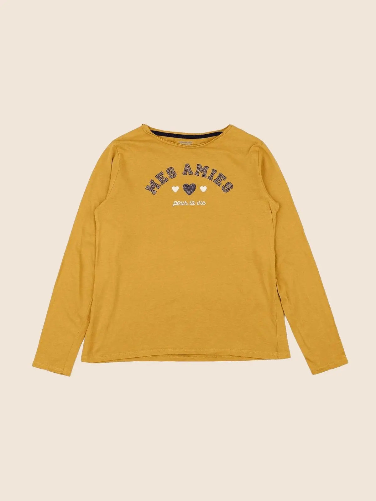 Vertbaudet - tee-shirt jaune - 12 ans