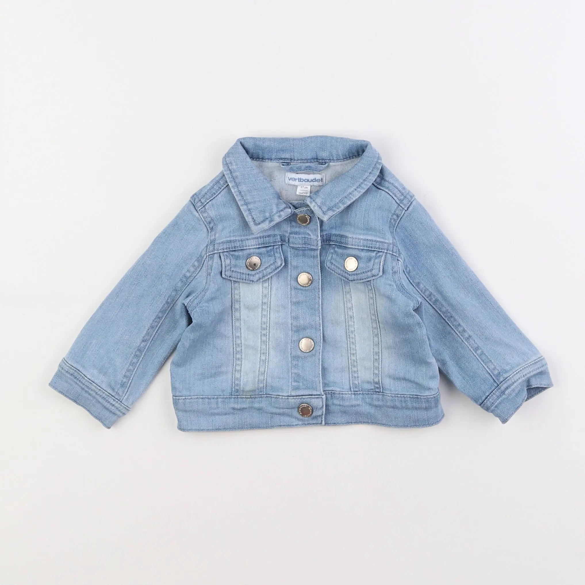 Vertbaudet - veste bleu - 6 mois