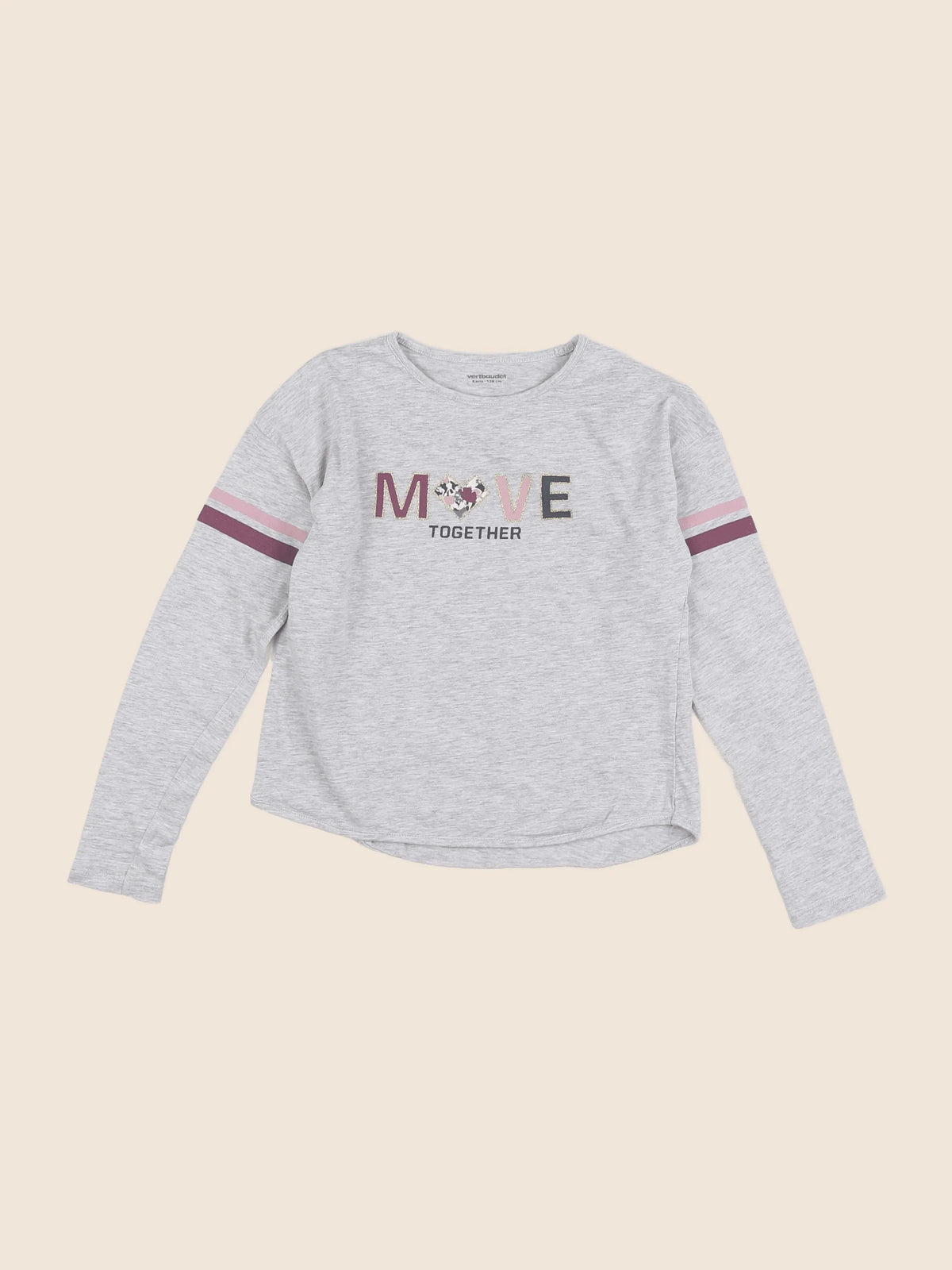 Vertbaudet - tee-shirt gris - 8 ans